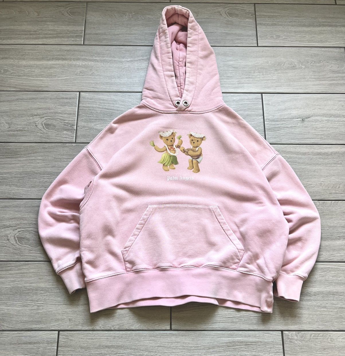 Palm Angels Palm Angels Pink Dancing Bears Logo Oversized Hoodie S Size Size US S / EU 44-46 / 1 - 1 Thumbnail