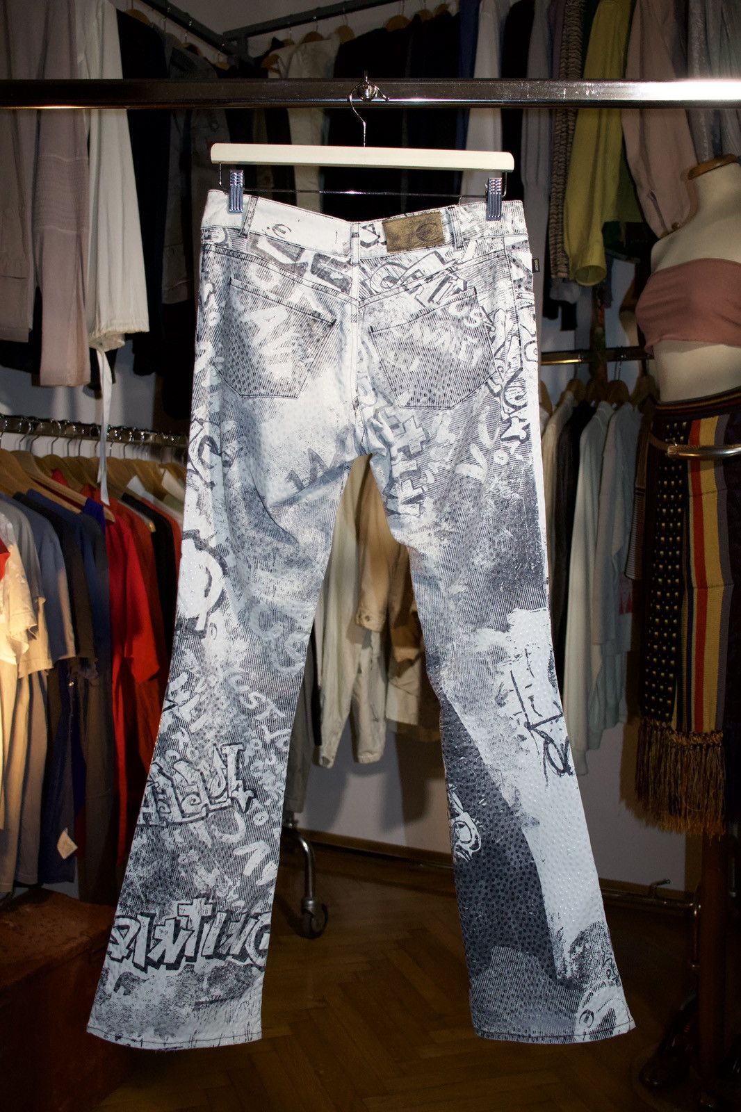 Just Cavalli 2000's Just Cavalli Graffiti Pant Size 30" / US 8 / IT 44 - 2 Thumbnail
