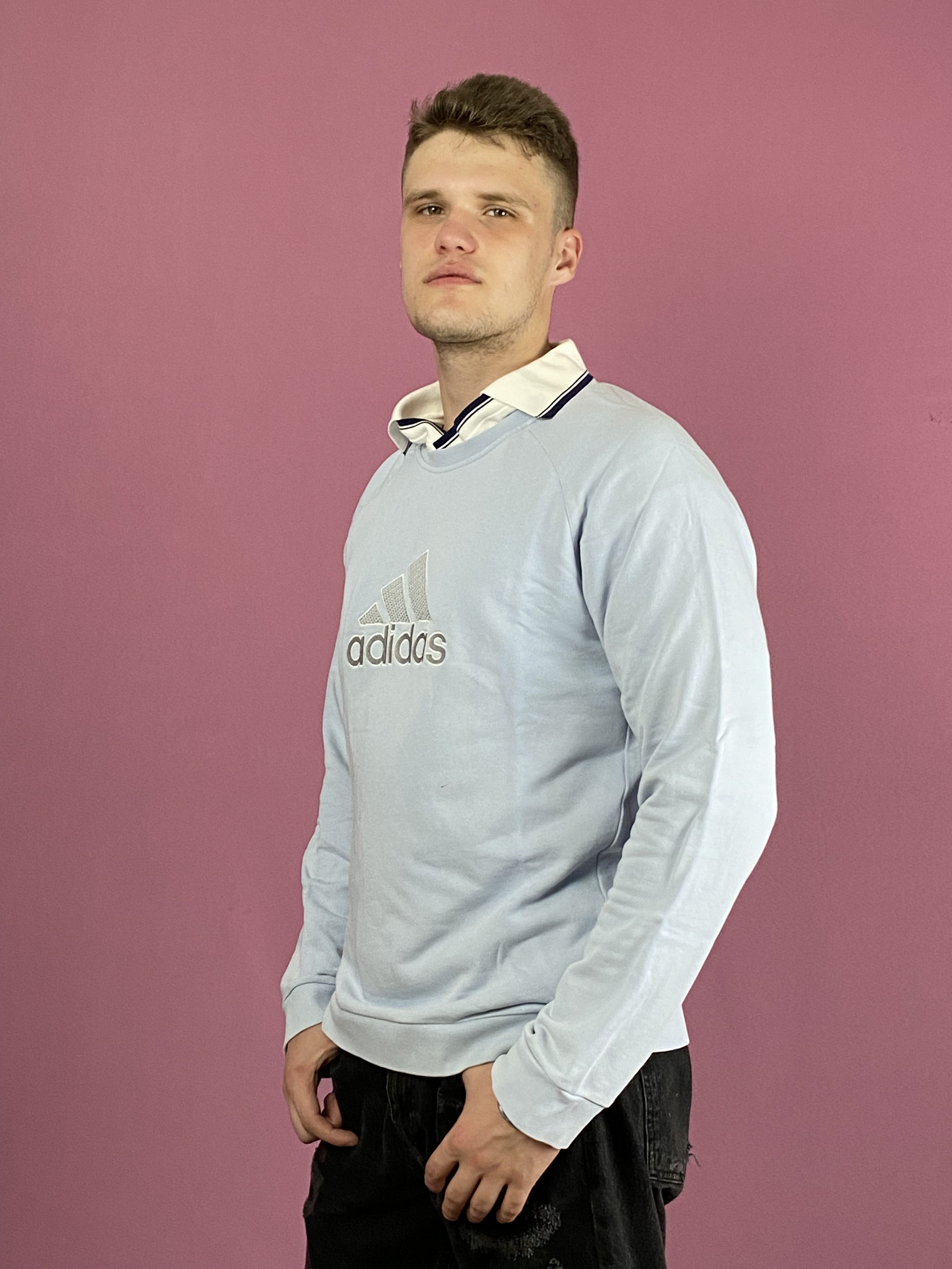 Adidas × Vintage Adidas Vintage Men's Sweatshirt - Size M Crew Neck Size US M / EU 48-50 / 2 - 2 Thumbnail