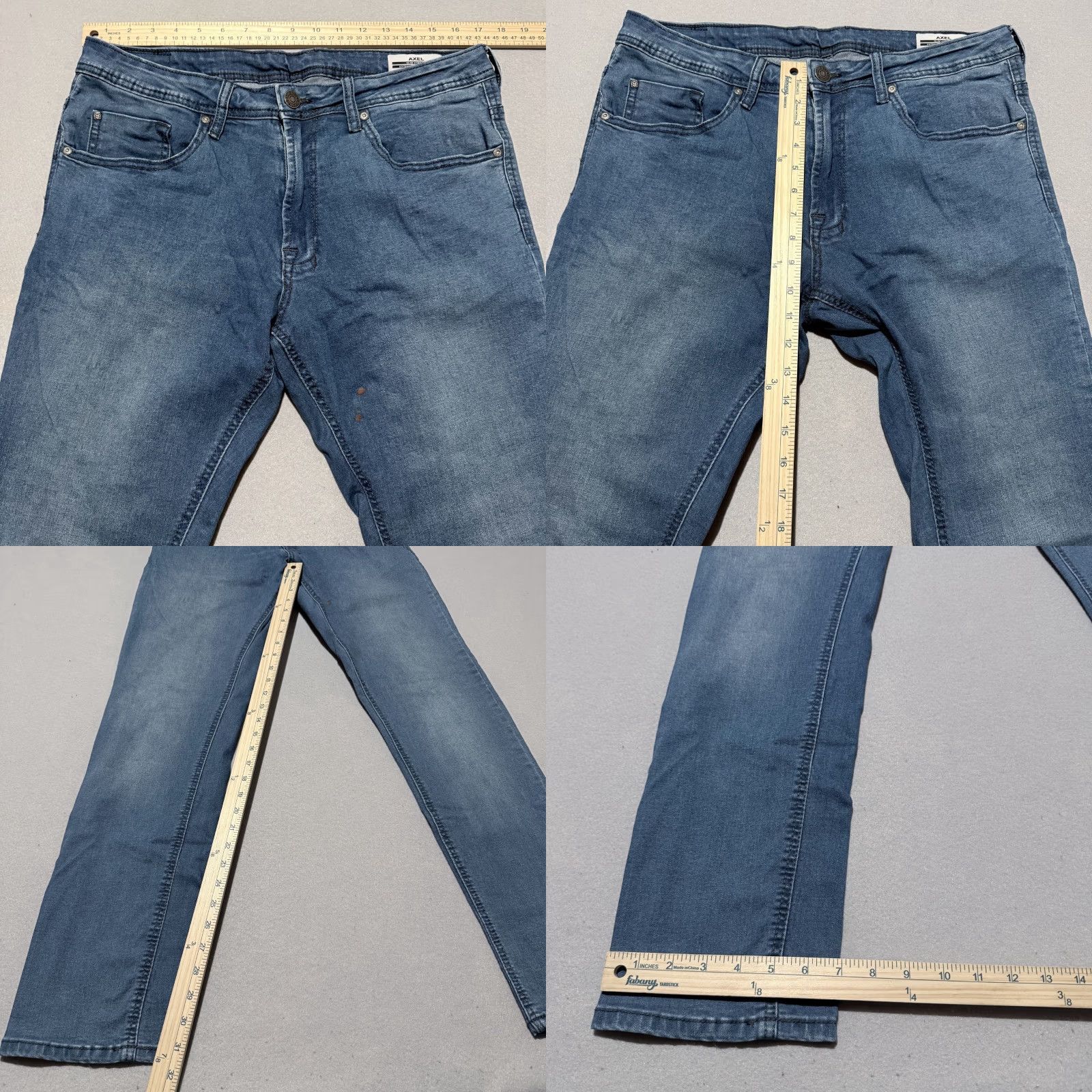 Buffalo David Bitton Buffalo David Bitton Axel Slim Jeans Men's Blue Denim Stretch Mid-Rise - 34X32 Size US 34 / EU 50 - 9 Thumbnail