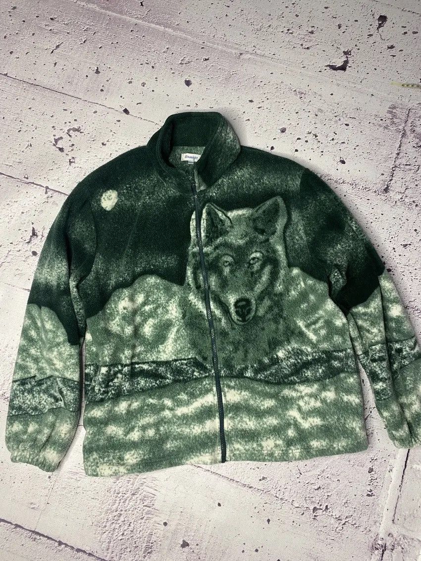 Vintage 🦎MENS Vintage wolves fleece hooded jacket size M🦎 Size US M / EU 48-50 / 2 - 1 Thumbnail