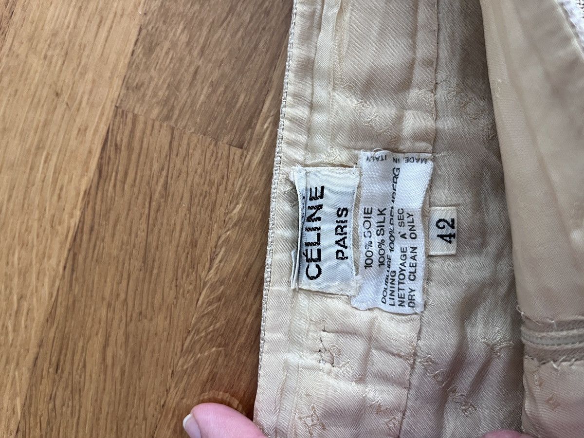 Celine Rare vintage Celine pencil skirt raw silk Size 27" / US 4 / IT 40 - 16 Thumbnail