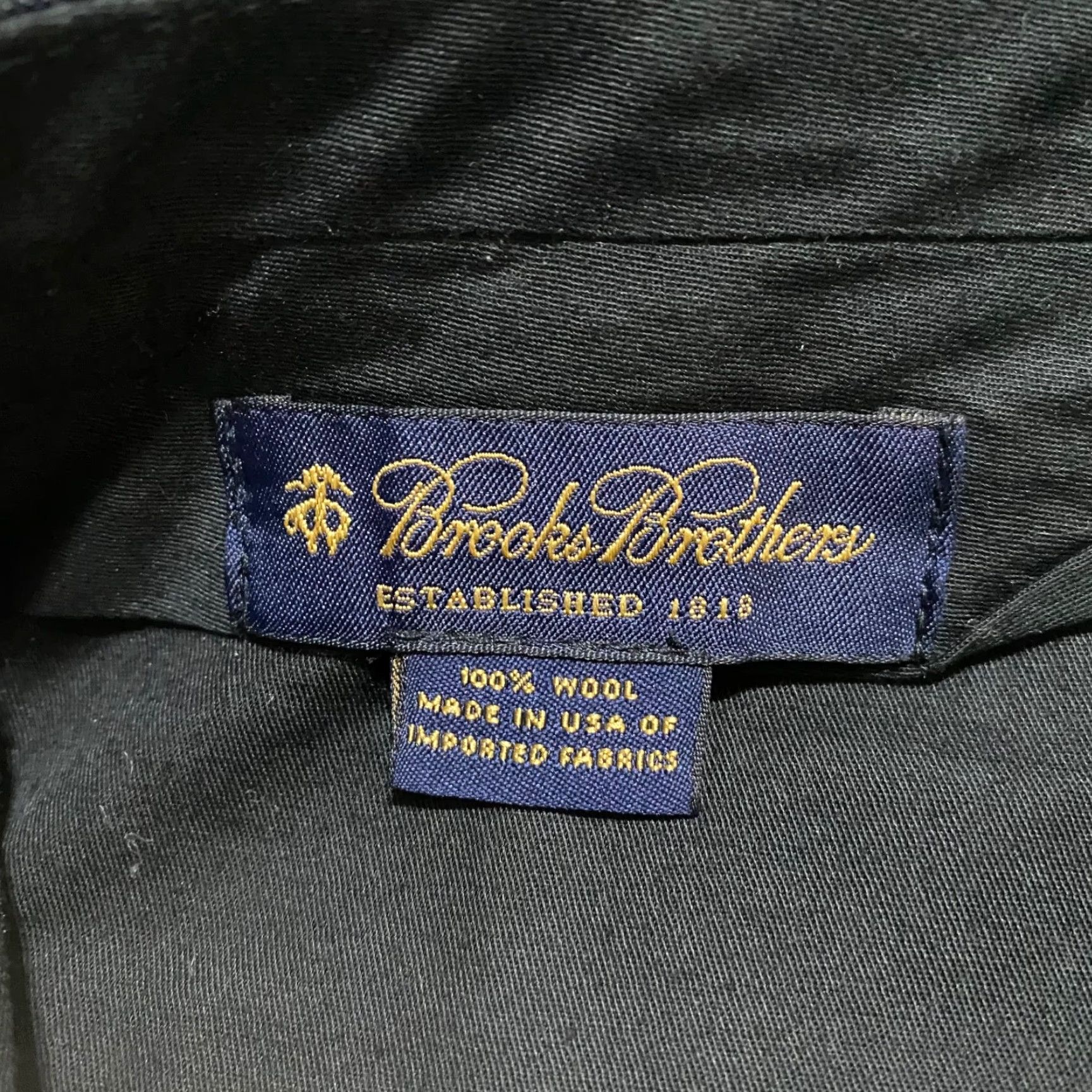 Brooks Brothers Brooks Brothers Dress Pants Striped Blue Wool 35x34 Flat Front Men's Regular Size 35 Straight Pants Size US 35 - 3 Thumbnail