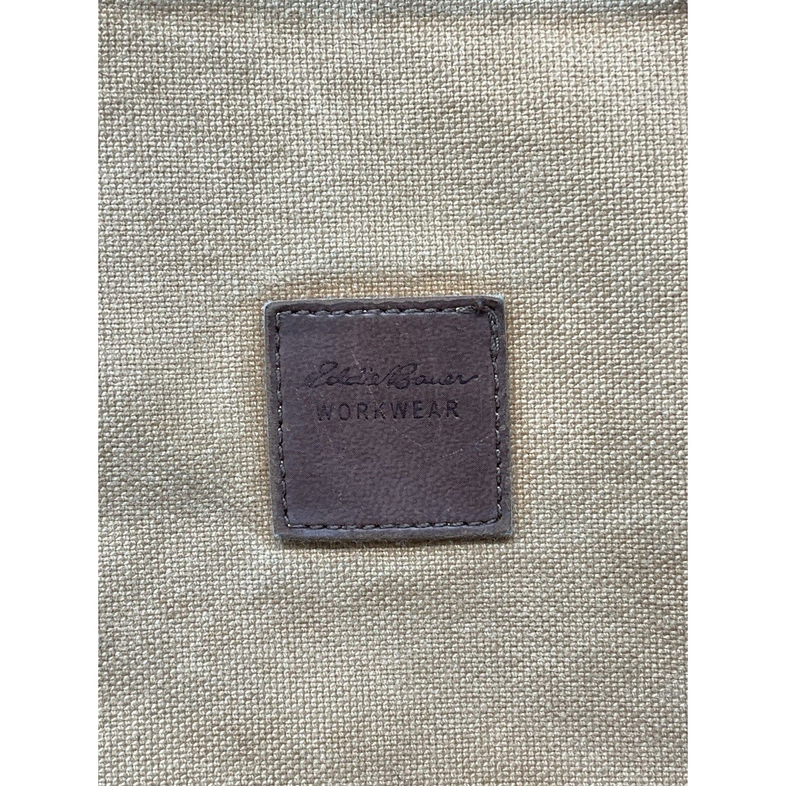Eddie Bauer VTG 90 Y2K EDDIE BAUER WORKWEAR CANVAS CARPENTER PANTS BROWN Size US 40 / EU 56 - 4 Thumbnail