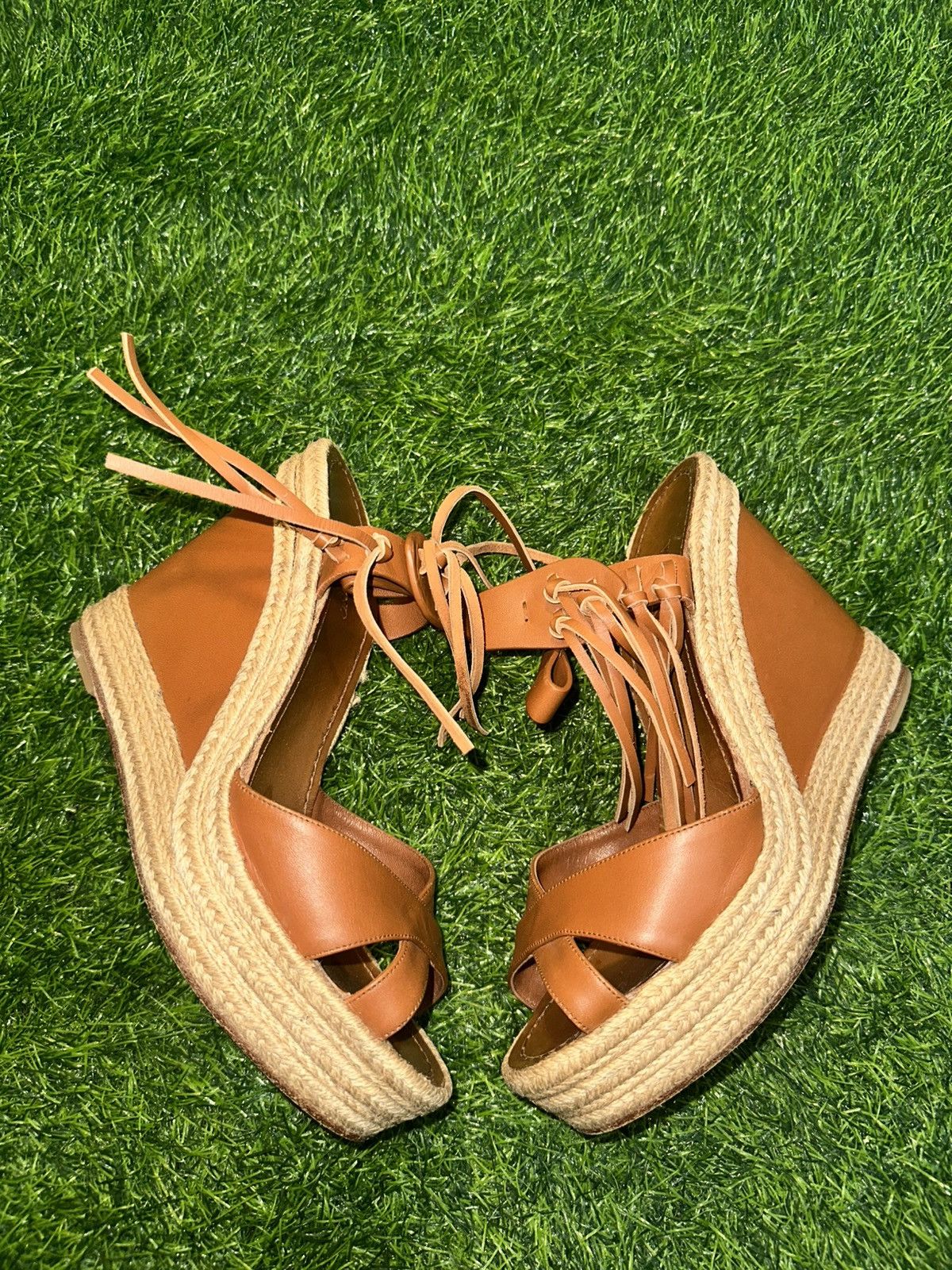 Valentino Valentino tan espadrilles with fringe detail size 40 Size US 10 / IT 40 - 2 Thumbnail