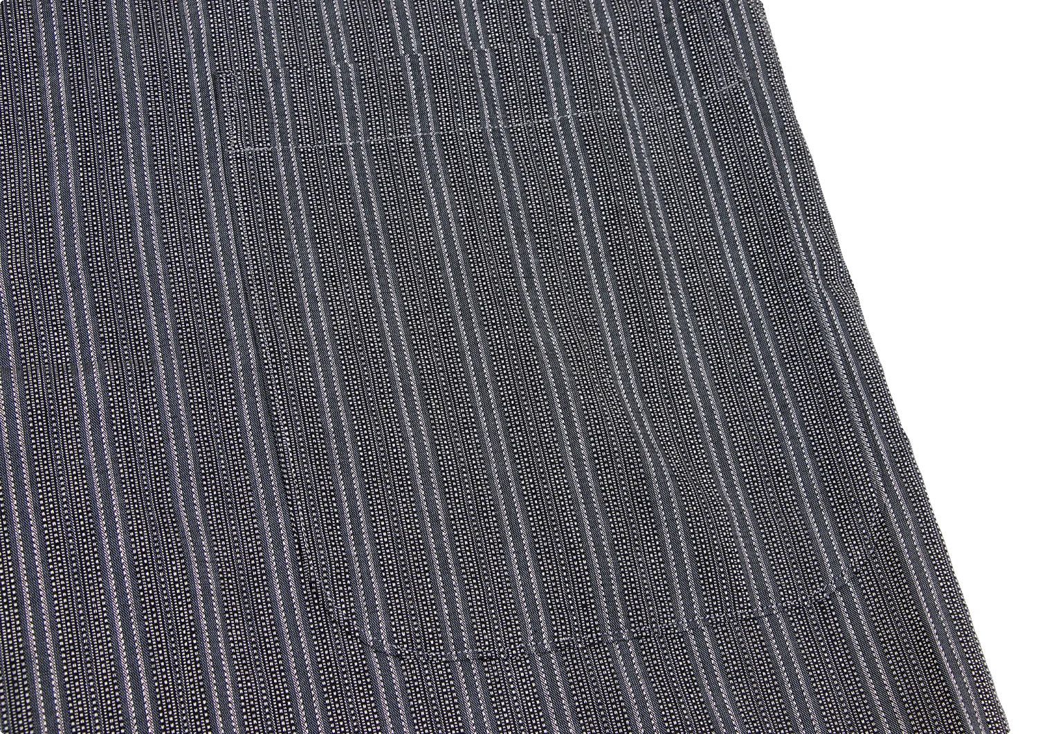 Jean Paul Gaultier Gray Stripe Patch Pocket Long Sleeve Open Collar Shirt M Size US M / EU 48-50 / 2 - 9 Thumbnail