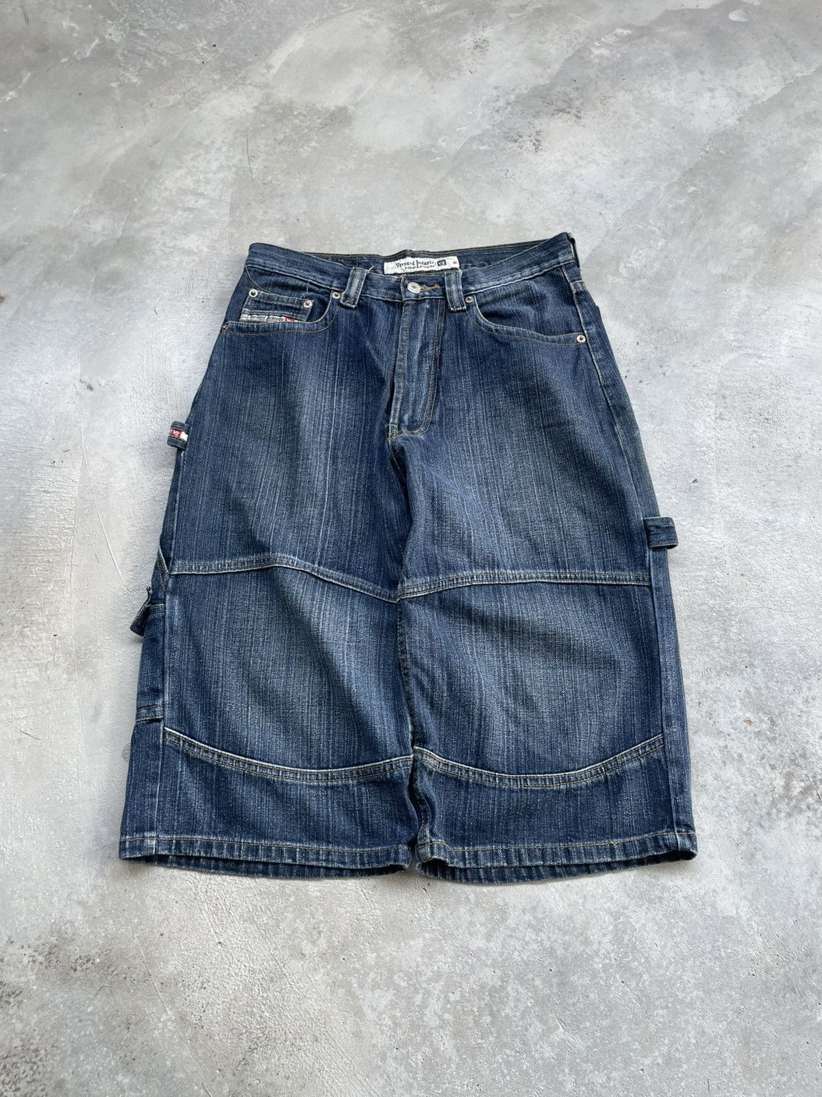 Other Y2K Baggy Denim Skater Jean Shorts Jorts Jnco Style Size US 31 - 1 Thumbnail