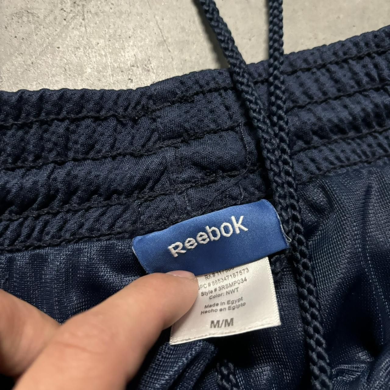 Japanese Brand × Vintage Crazy Vintage Y2K/2000s Baggy Navy Blue Striped Skater Drill Essential Track Pants! Size US 32 / EU 48 - 7 Thumbnail