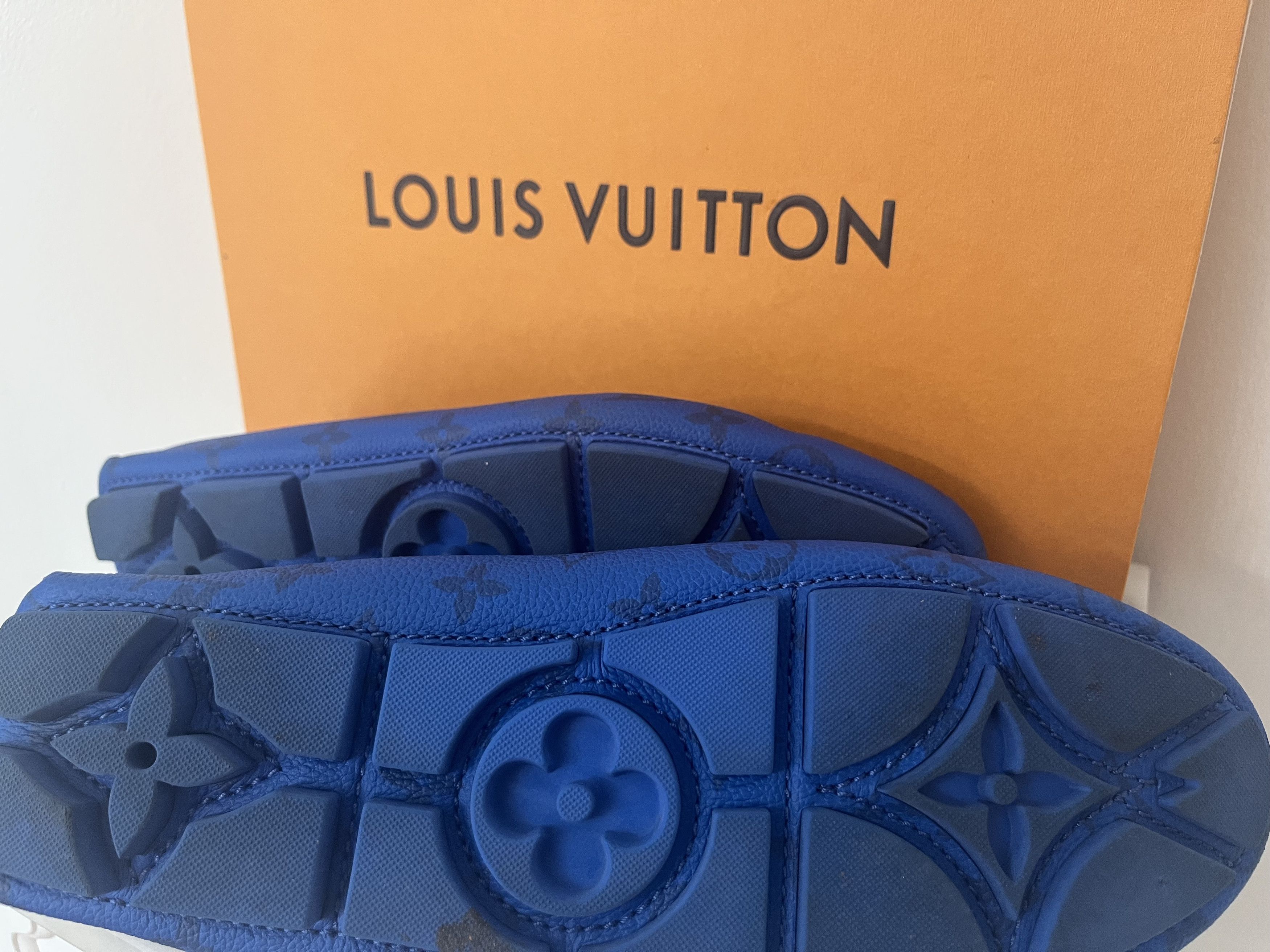 Louis Vuitton Louis Vouitton Driver Mocassins (Azul Blue) Size US 8 / EU 41 - 10 Thumbnail