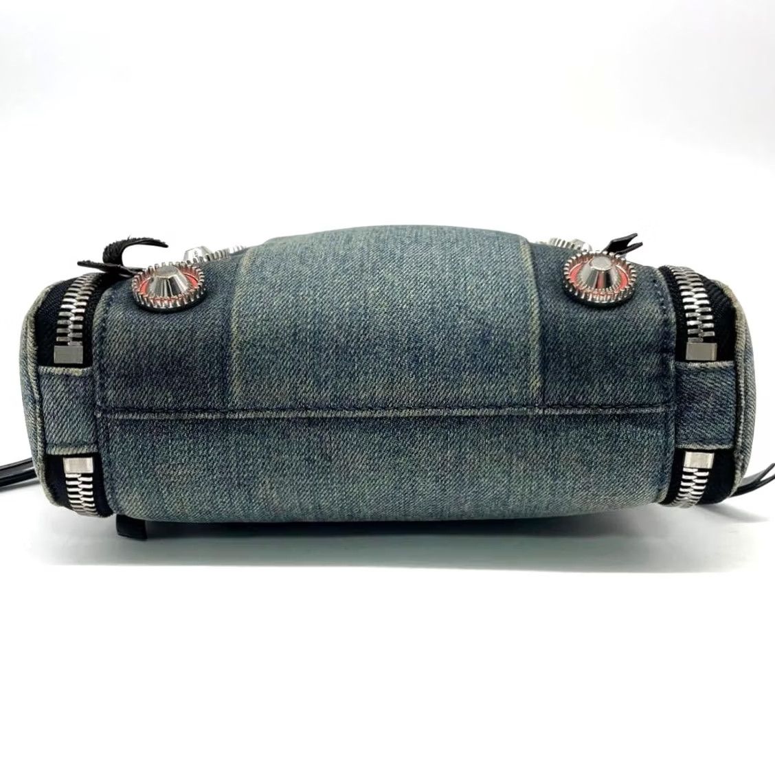 Diesel Diesel Indigo Denim Studded Chain Womens Clutch Bag Shoulder - Size ONE SIZE - 5 Thumbnail