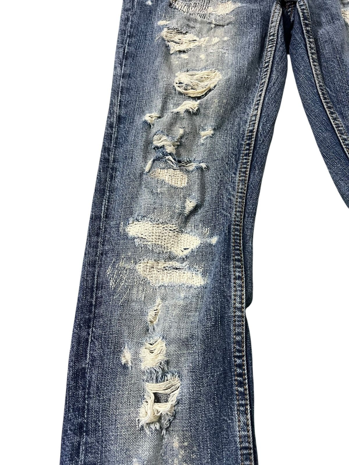 If Six Was Nine Distressed Ralph Lauren Dungarees Low Rise Sick Jean Size US 30 / EU 46 - 6 Thumbnail