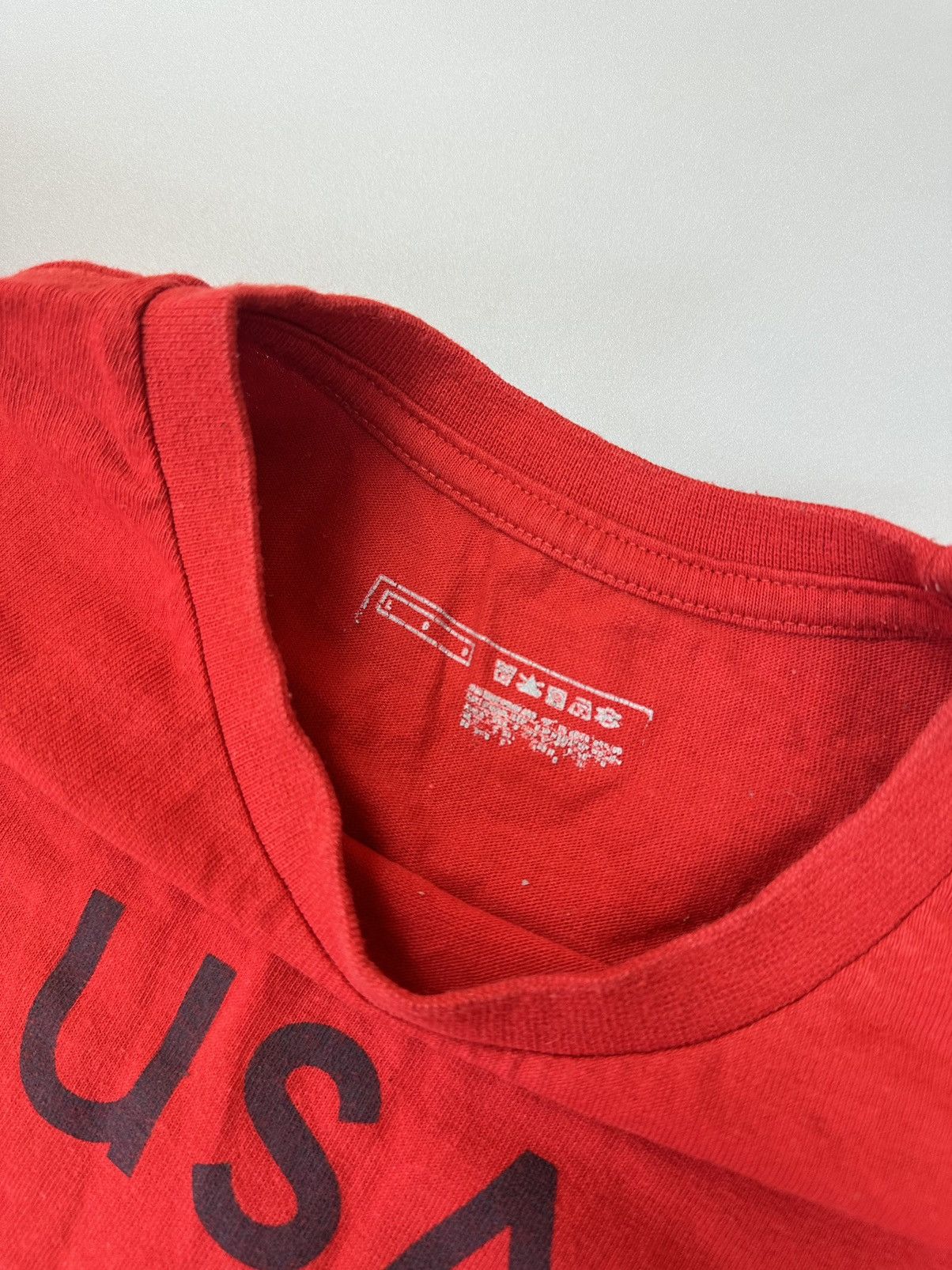 Nike Basic Red Tee Nike Cetre Big Logo Usa Size US S / EU 44-46 / 1 - 3 Thumbnail