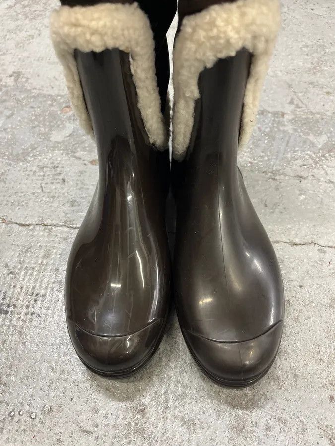 Dolce & Gabbana FW2008 Dolce & Gabbana Black & Brown Shearling Leather Boots Size US 8 / IT 38 - 4 Thumbnail