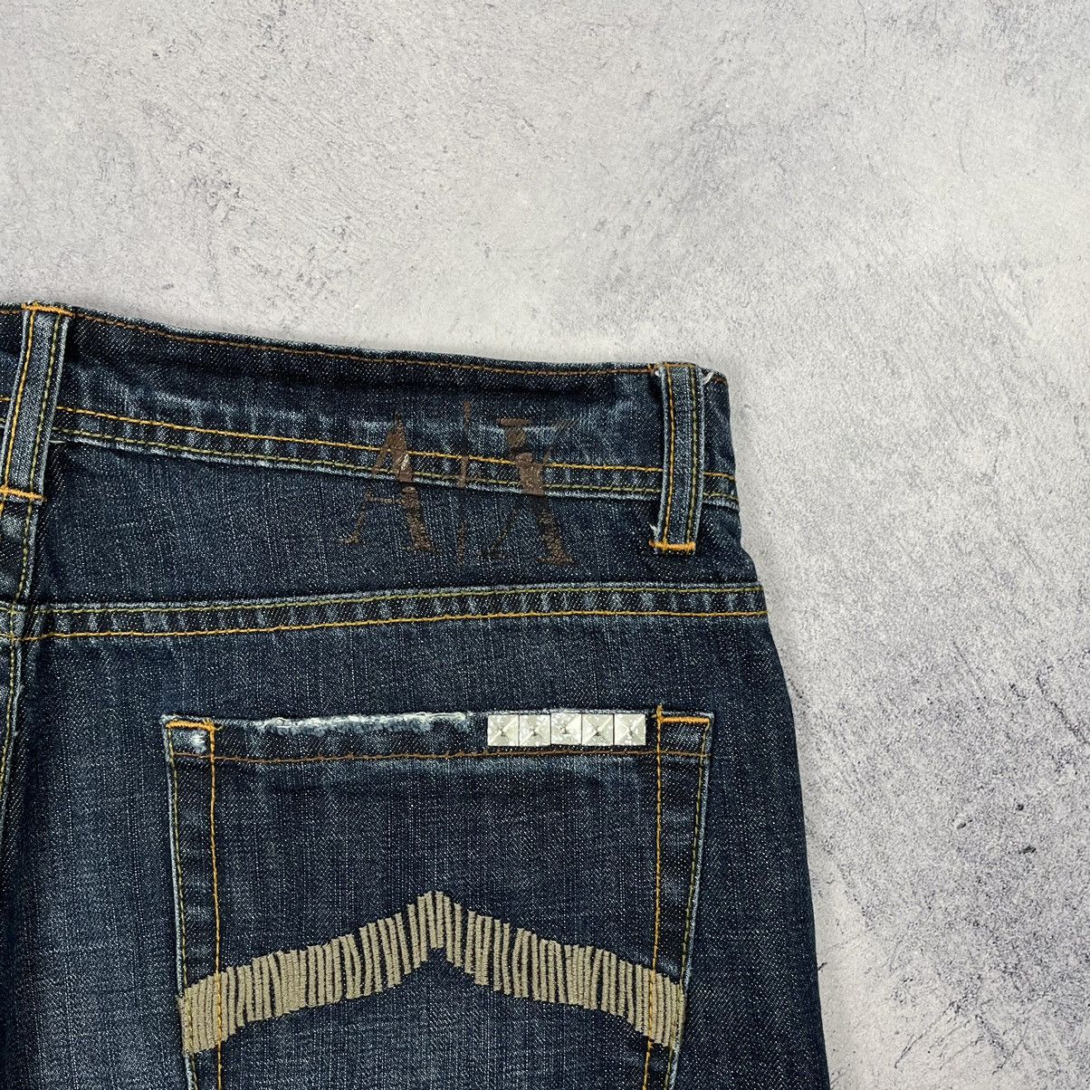 Emporio Armani Vintage Armani Exchange rare big logo jeans 90’s Size US 34 / EU 50 - 5 Thumbnail