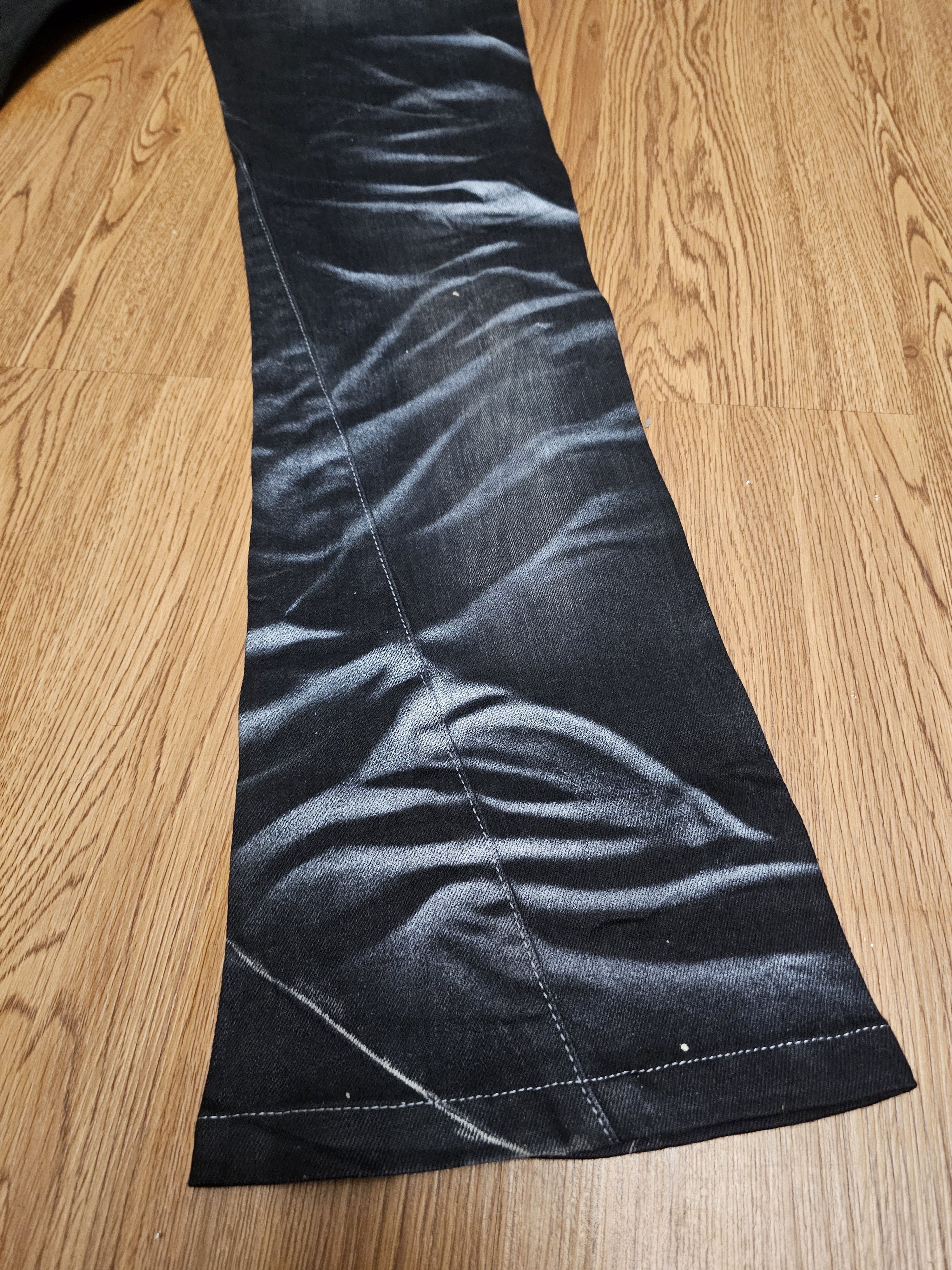 Tornado Mart Tornado Mart Silver Clawed Marks Flared Jeans Size US 30 / EU 46 - 7 Thumbnail