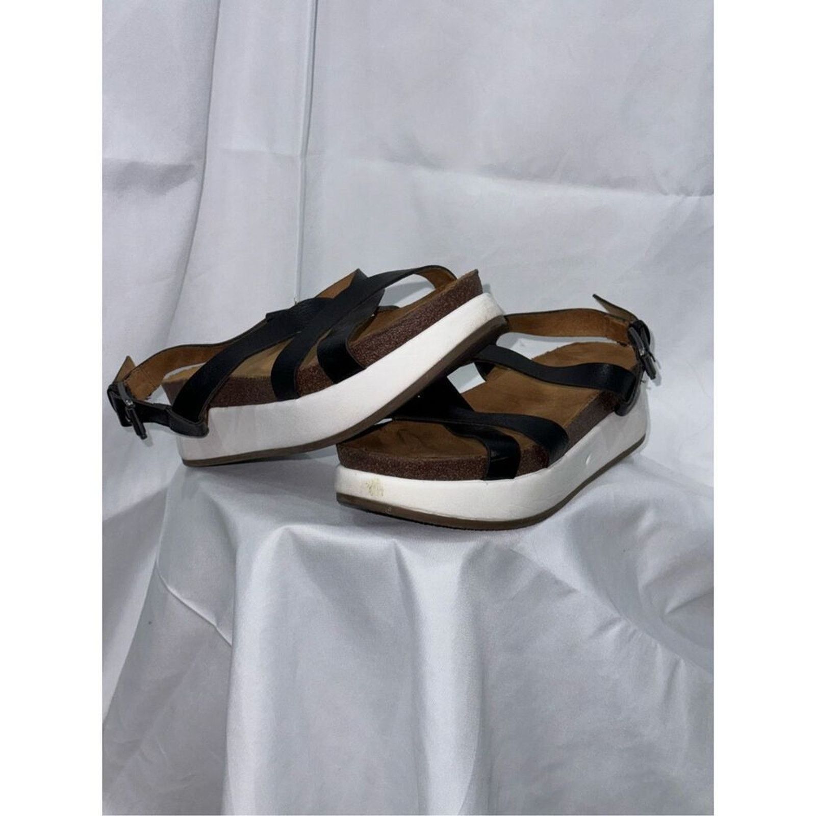 Other Crown Vintage Black Strappy Sandals | Sz 7M Size US 7 / IT 37 - 2 Thumbnail