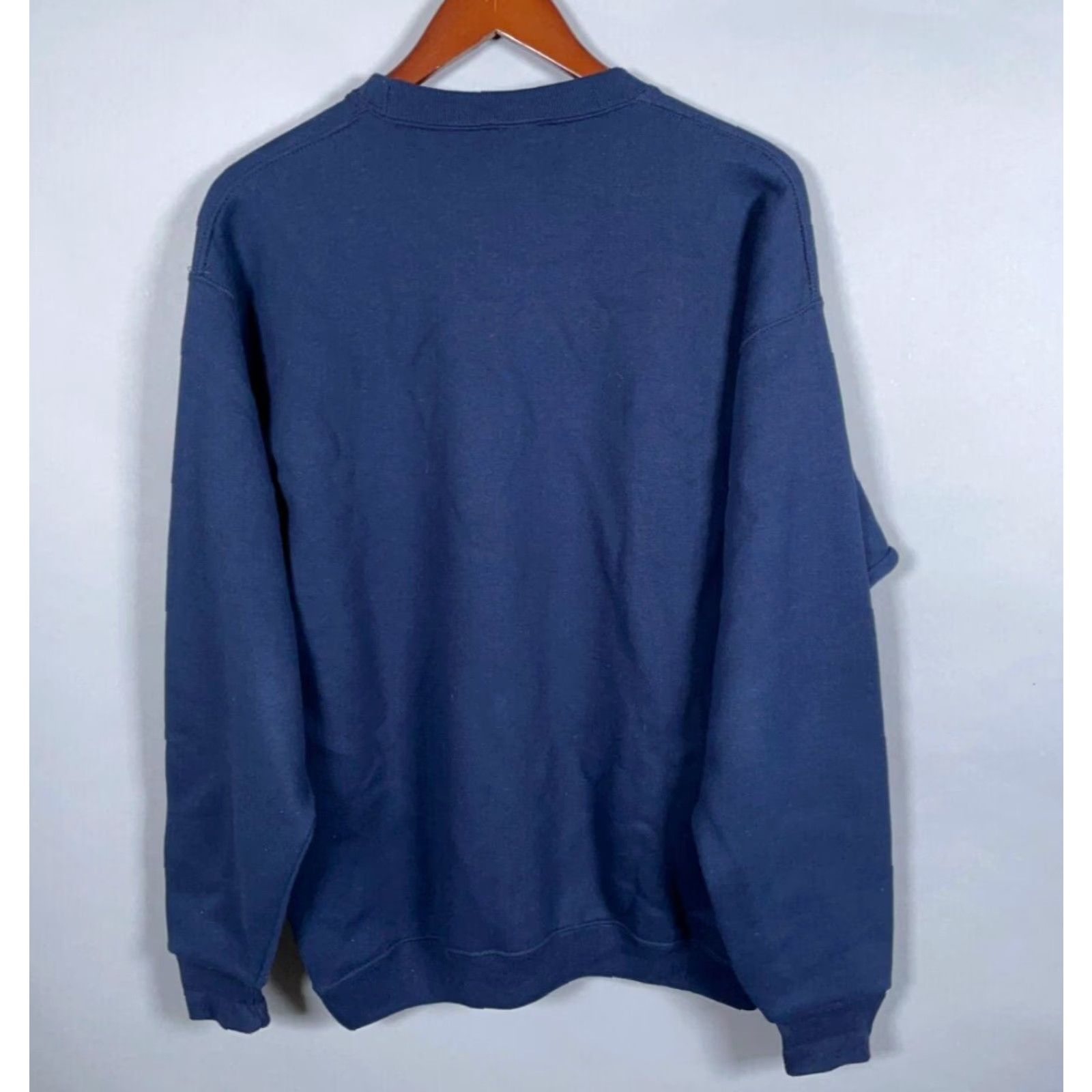 Soffe VINTAGE Soffe Heavy Sweats Sweatshirt Tennis Anyone Adult Large Dark Blue Graphic Print Crew Neck Long Sleeve Men’s Regular Pullover 90s Retro Size US L / EU 52-54 / 3 - 3 Thumbnail
