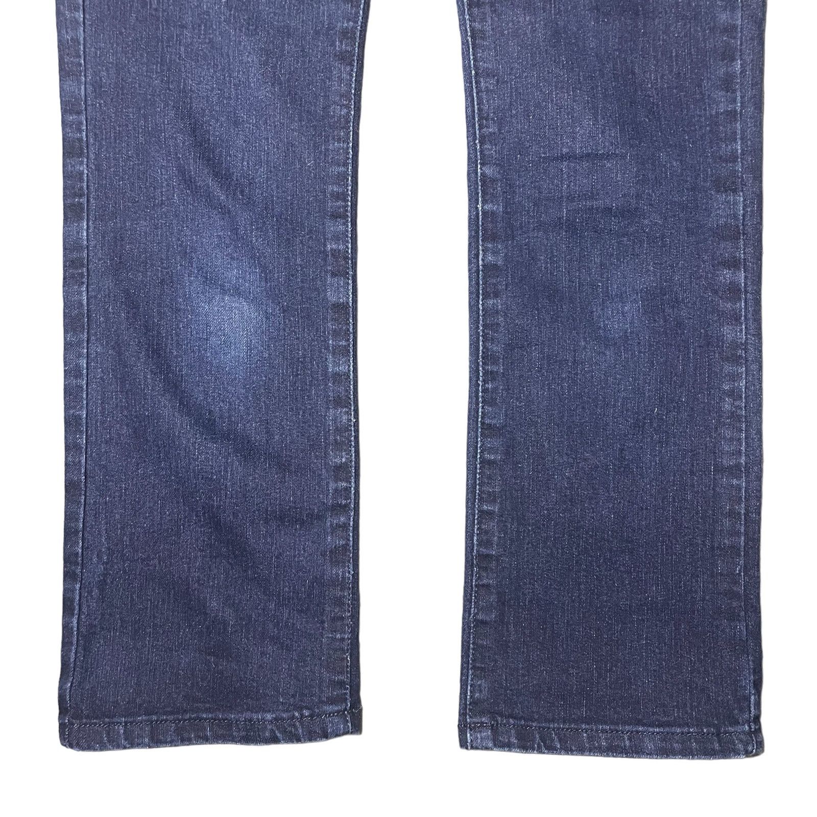 Guess Guess Low Rise Jeans Rhinestone Logo Embellish Dark Wash 26 Size 31" - 7 Thumbnail