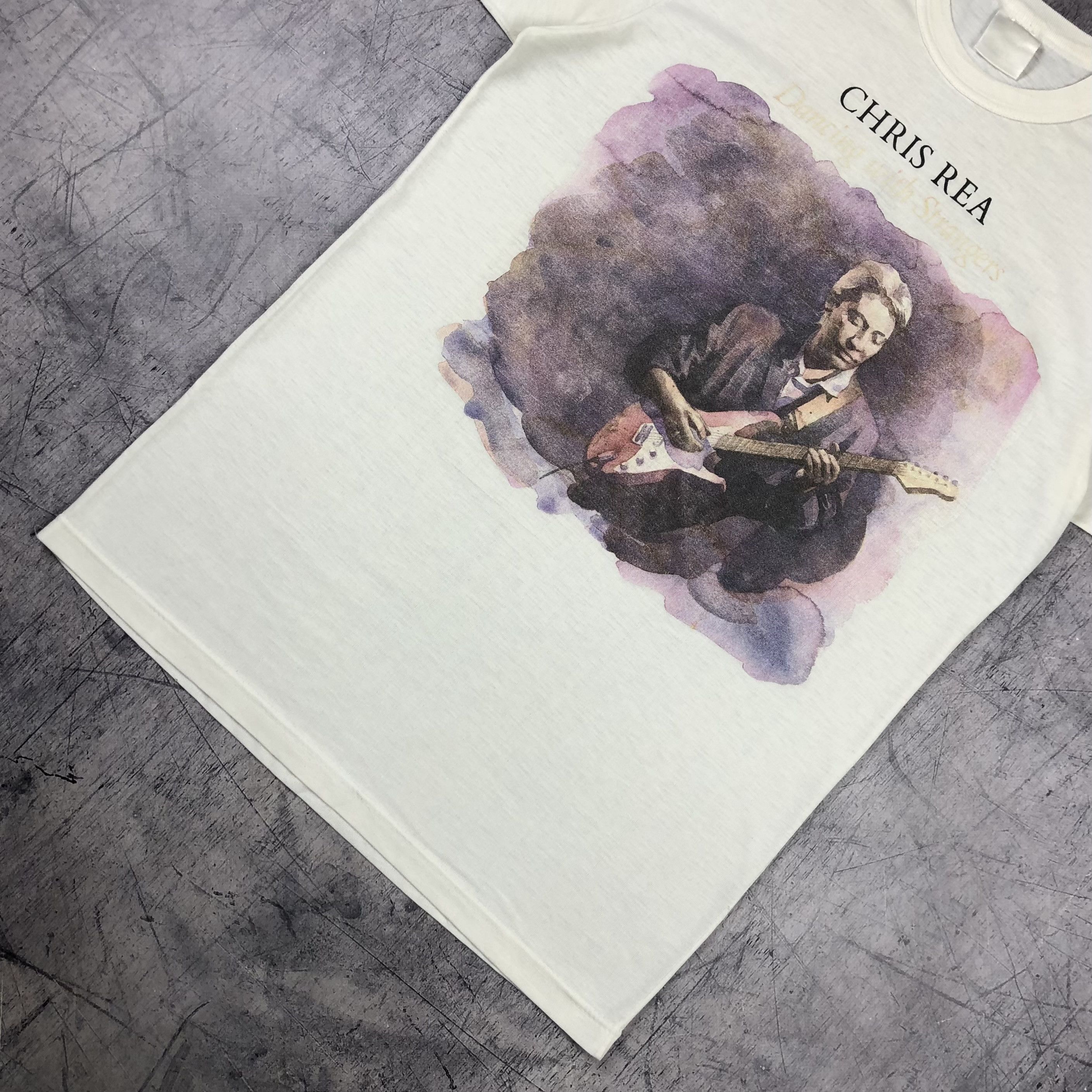 Band Tees 1987 Chris Rea World Tour Dancing & Strange Tee Size US S / EU 44-46 / 1 - 7 Thumbnail