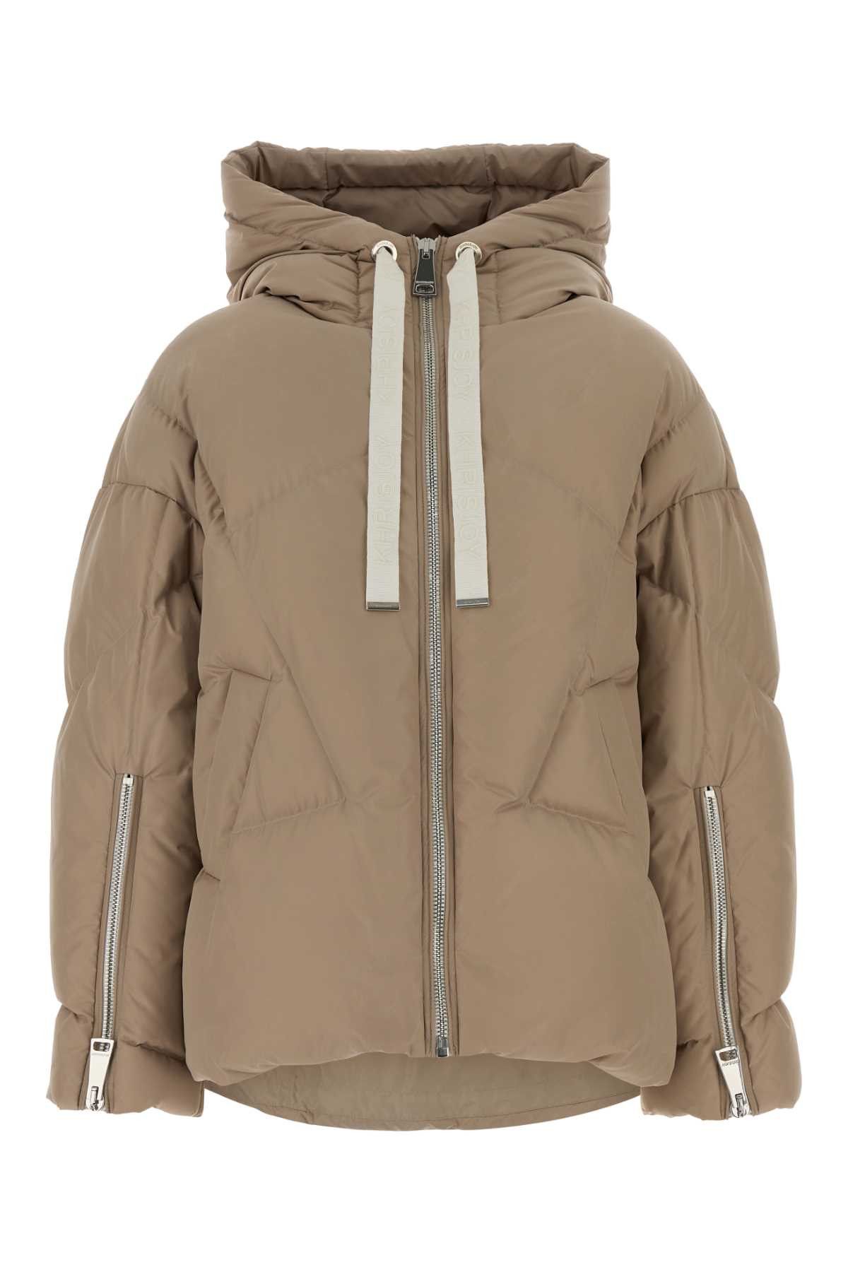 Khrisjoy Sand Polyester Blend Milano Down Jacket Size XS / US 0-2 / IT 36-38 - 1 Thumbnail