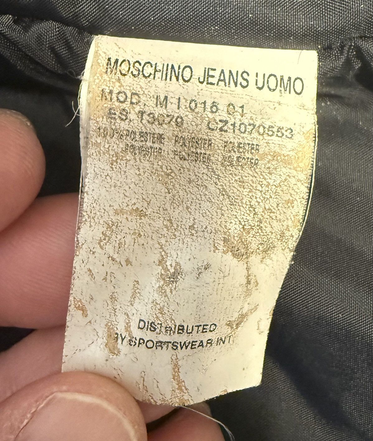 Moschino Moschino Jeans Uomo Back Logo Padded Jacket Size 48 Y2K Size US M / EU 48-50 / 2 - 6 Thumbnail
