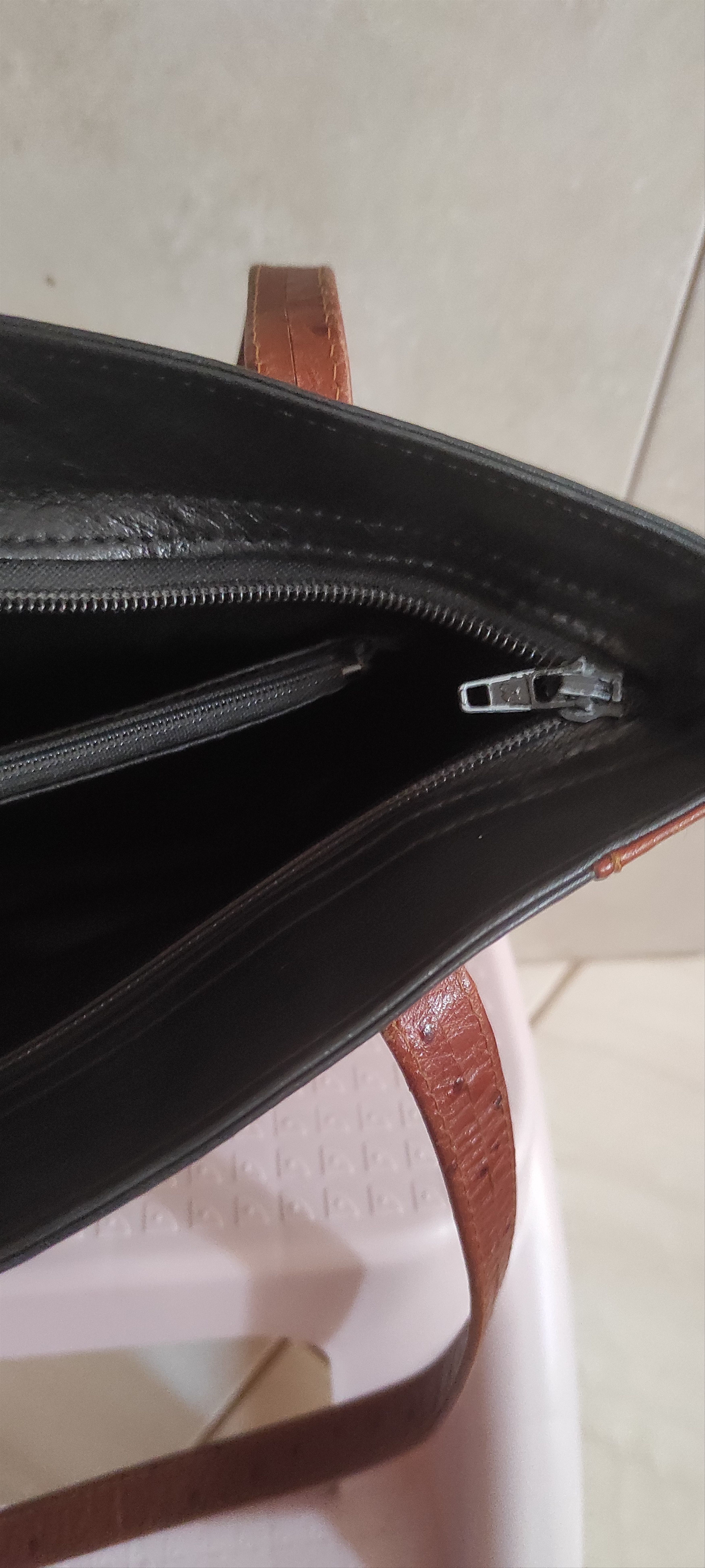 Leather × Vintage Pourchet Paris Leather Bag Genuine Leather Made in France Size ONE SIZE - 13 Thumbnail
