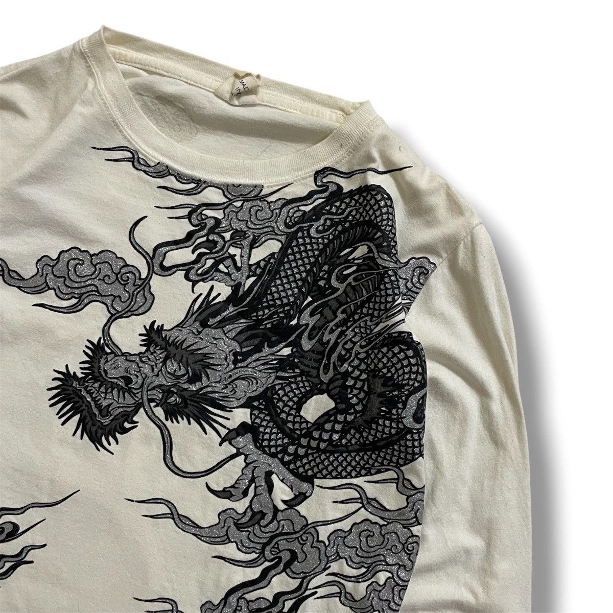 Karakuri Tamashii Longsleeve tshirt dragon Sukajan printed Size US M / EU 48-50 / 2 - 3 Thumbnail