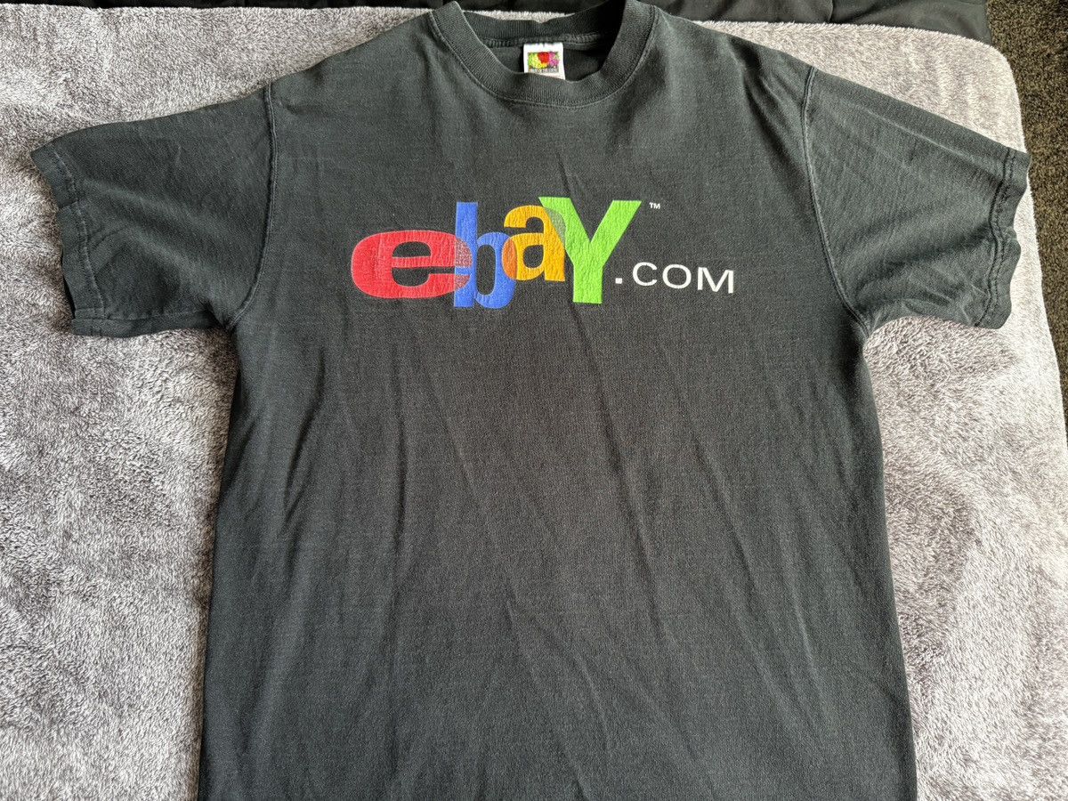 eBay eBay Logo Vintage T-Shirt Size US L / EU 52-54 / 3 - 1 Thumbnail