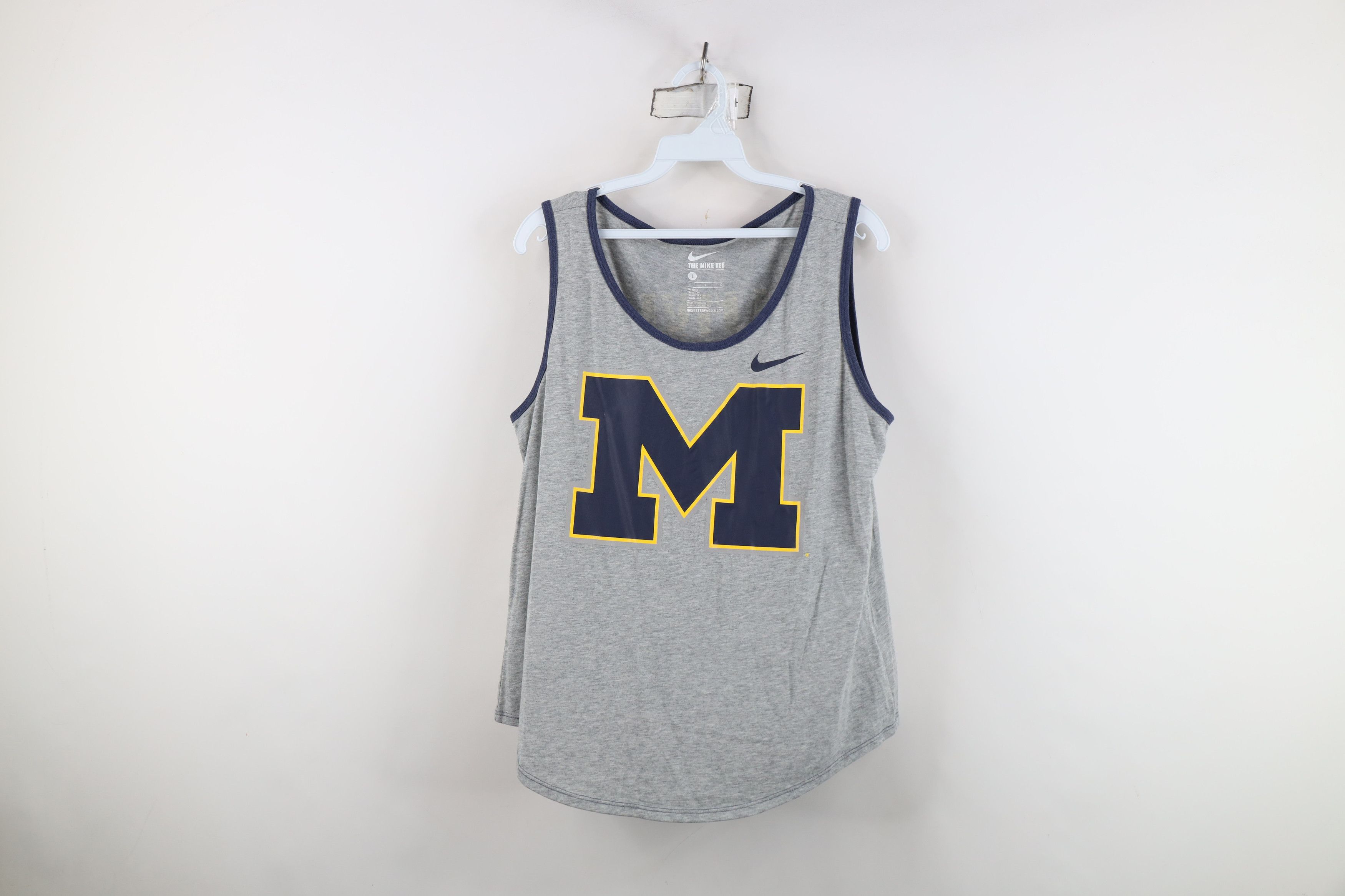 Nike Nike Block M University of Michigan Tank Top T-Shirt Size L / US 10 / IT 46 - 1 Thumbnail
