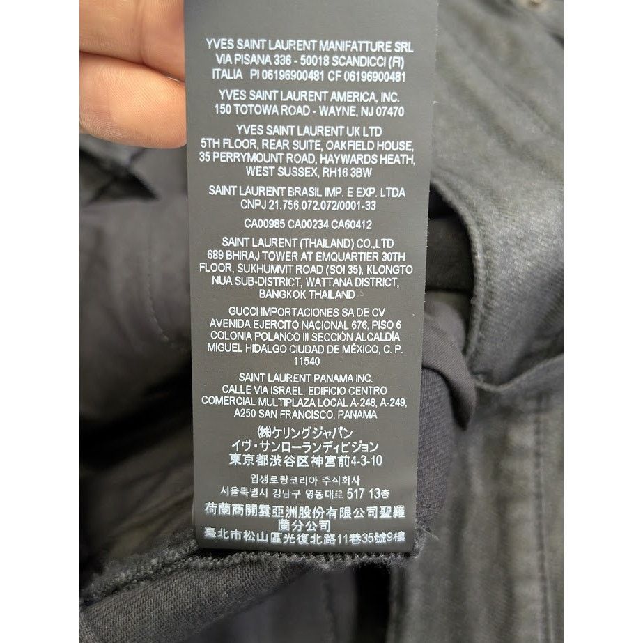 Saint Laurent Paris o1rshd1 Q:2 / Skinny 5 Pocket Low Nightrider Jeans in Black Size US 34 / EU 50 - 21 Thumbnail