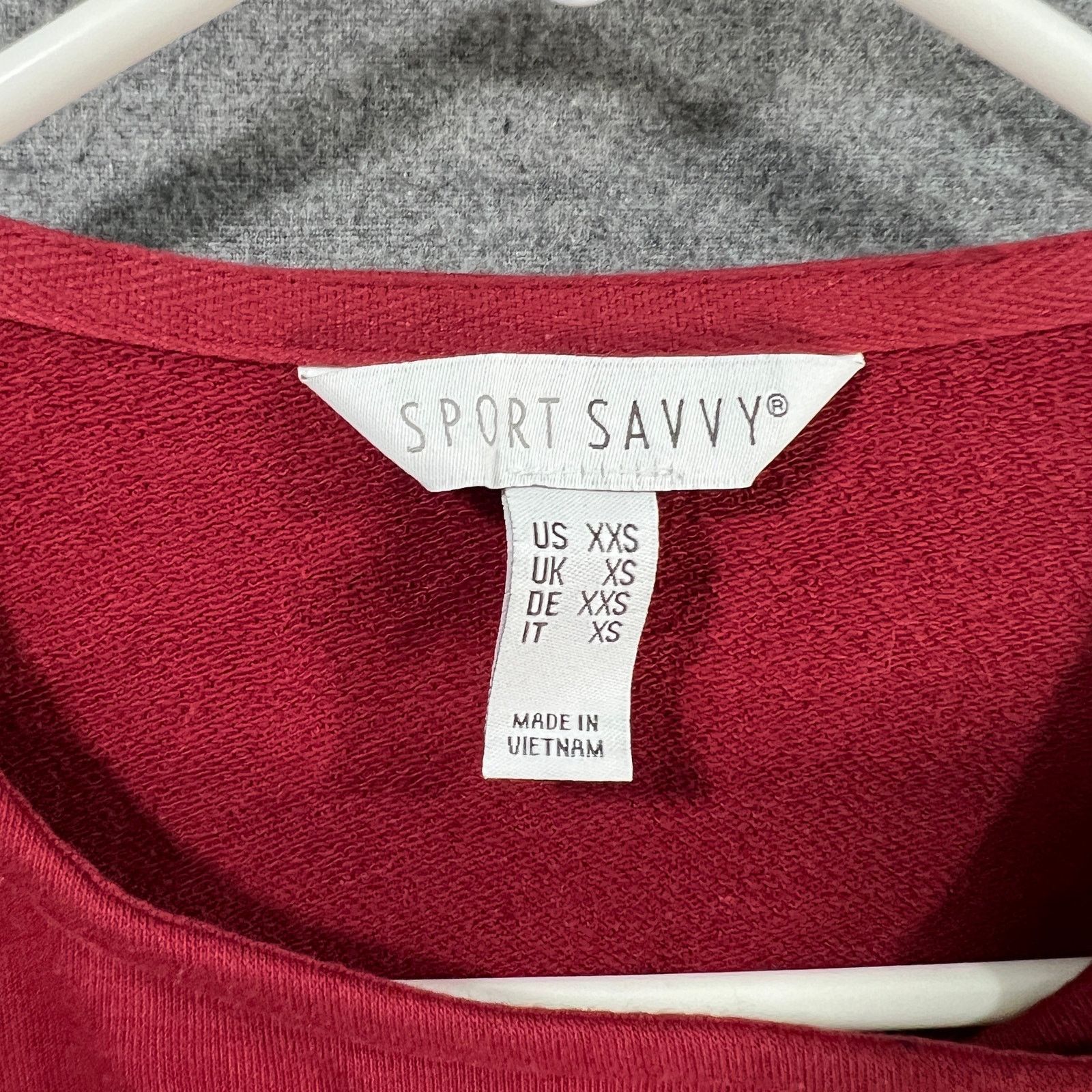 Other Sport Savvy French Terry Long Sleeve Side Zip Jacket Size XXS / US 00 / IT 34 - 3 Thumbnail
