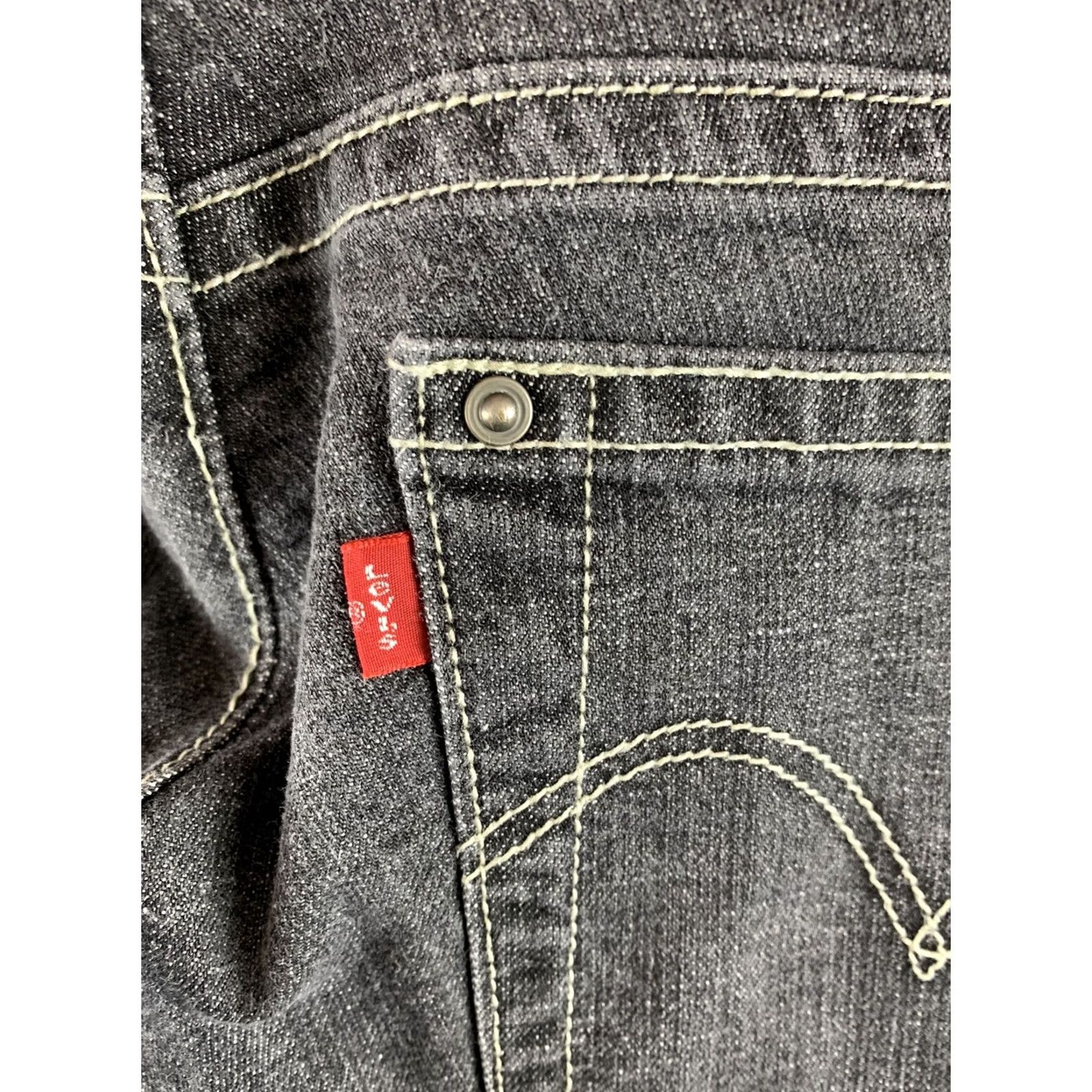 Levi's LEVIS Jeans WOMENS 7M BLACK CUT OFF Denim Size 28" / US 6 / IT 42 - 7 Thumbnail