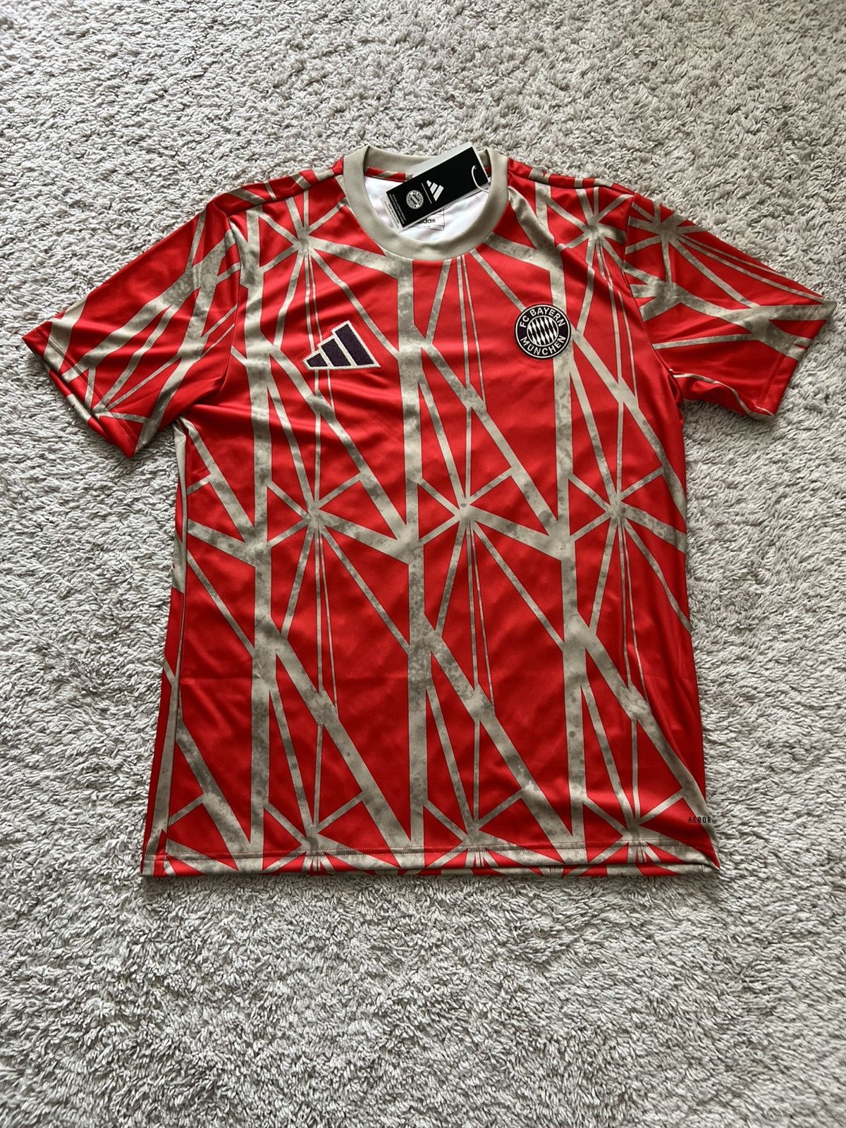 Adidas Adidas Bayern Munich FC Pre-Match Shirt 24/25 Red Jersey Size US L / EU 52-54 / 3 - 3 Thumbnail