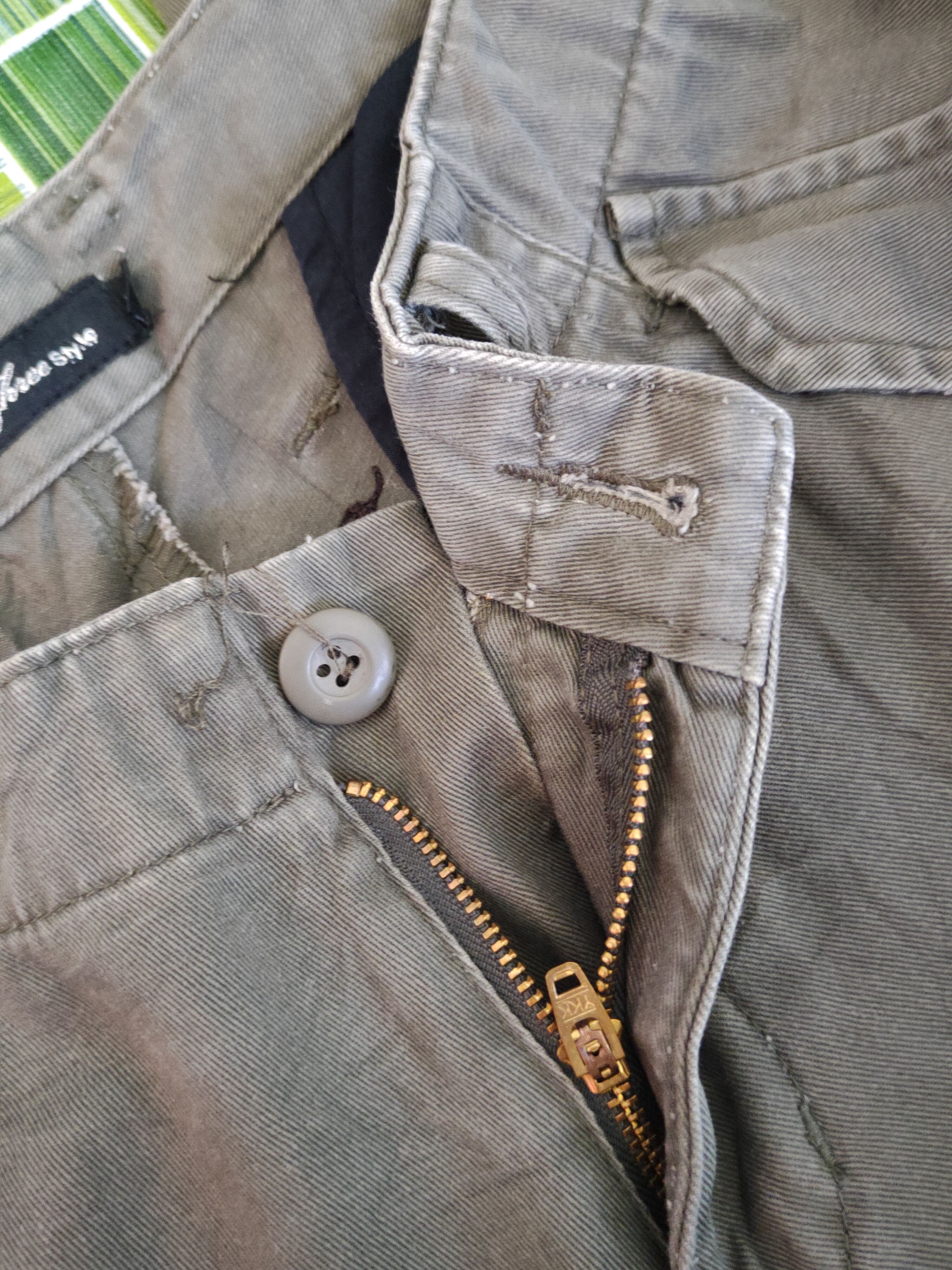 Japanese Brand Root Three Olive Multipocket Tactical Cargo Pants #S1798 Size US 30 / EU 46 - 16 Thumbnail