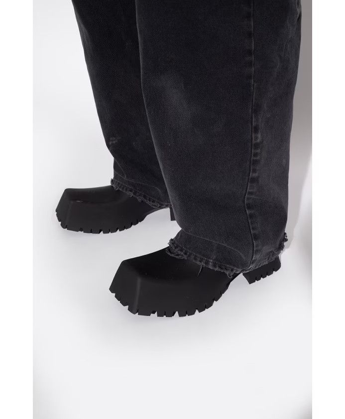 Balenciaga o1la1rc1a0824 Trooper Rubber Boot in Black Size US 12 / EU 45 - 6 Thumbnail
