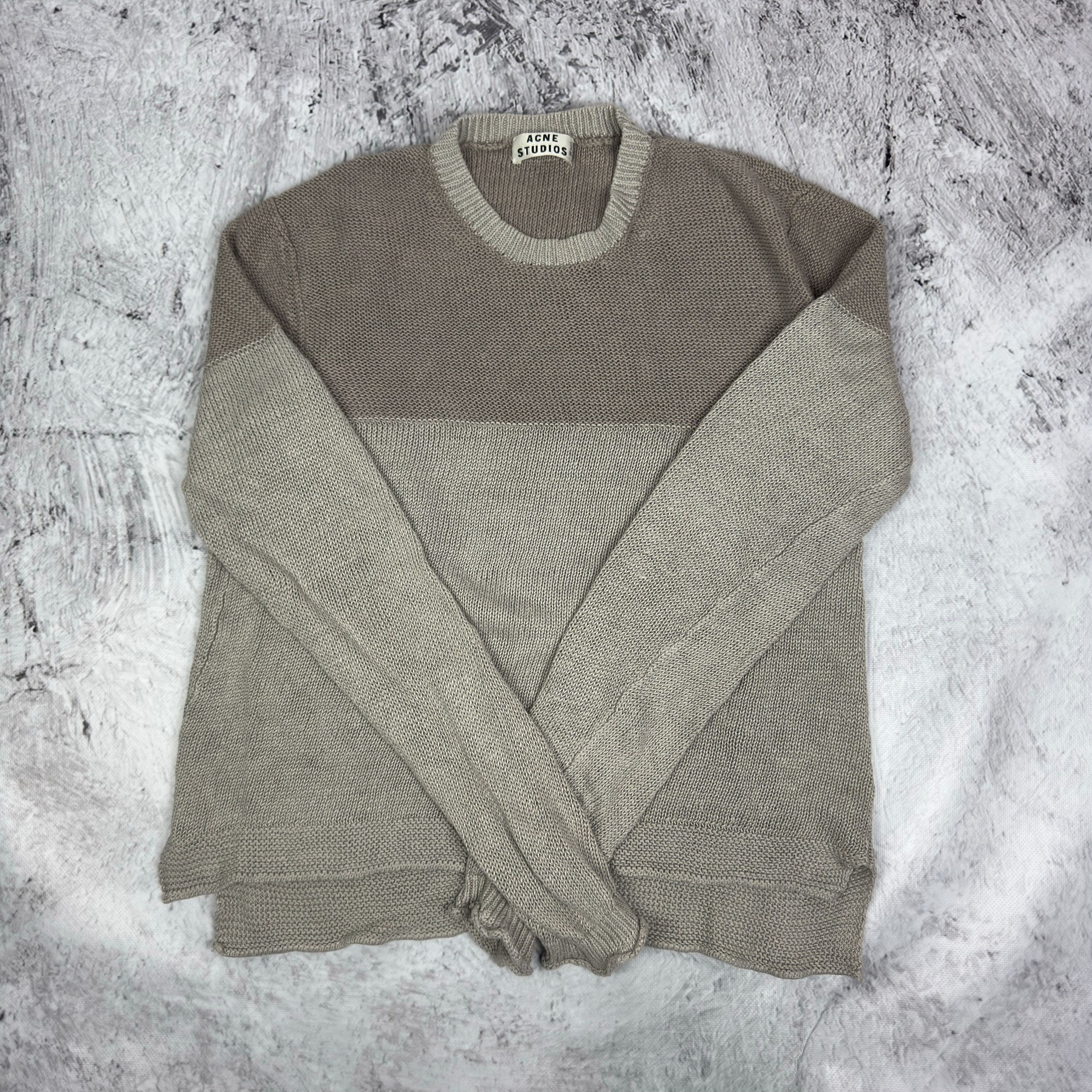 Acne Studios Buscemi Women's Brown Knit Pullover Sweater S