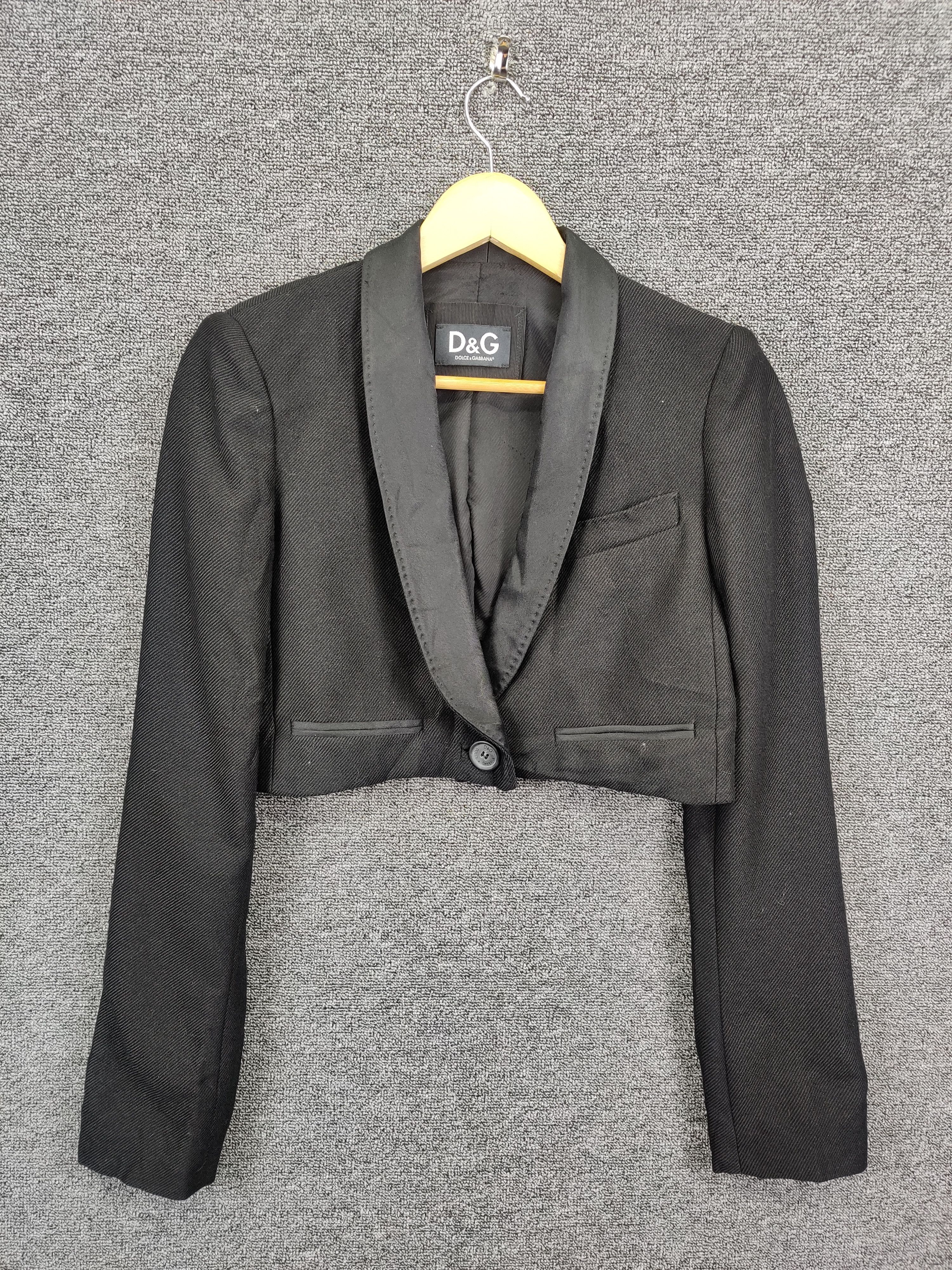 Dolce & Gabbana Vintage Dolce & Gabbana Wool Cropped Blazer Coat Size US S / EU 44-46 / 1 - 1 Thumbnail