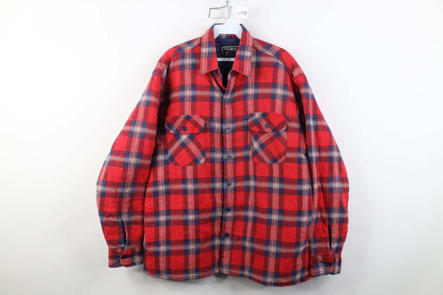 Vintage Vintage 70s Streetwear Flannel Shirt Jacket Jac Shirt Size US L / EU 52-54 / 3 - 1 Thumbnail