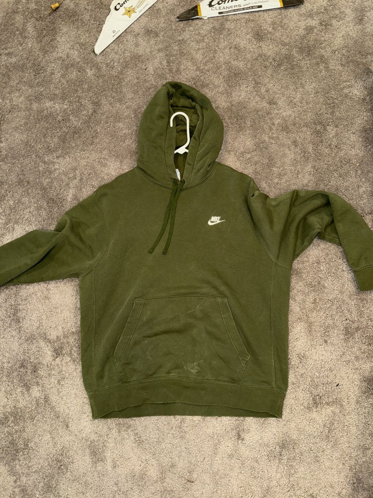 Nike Nike Embroidered Hoodie Size Large In green Size US L / EU 52-54 / 3 - 1 Thumbnail