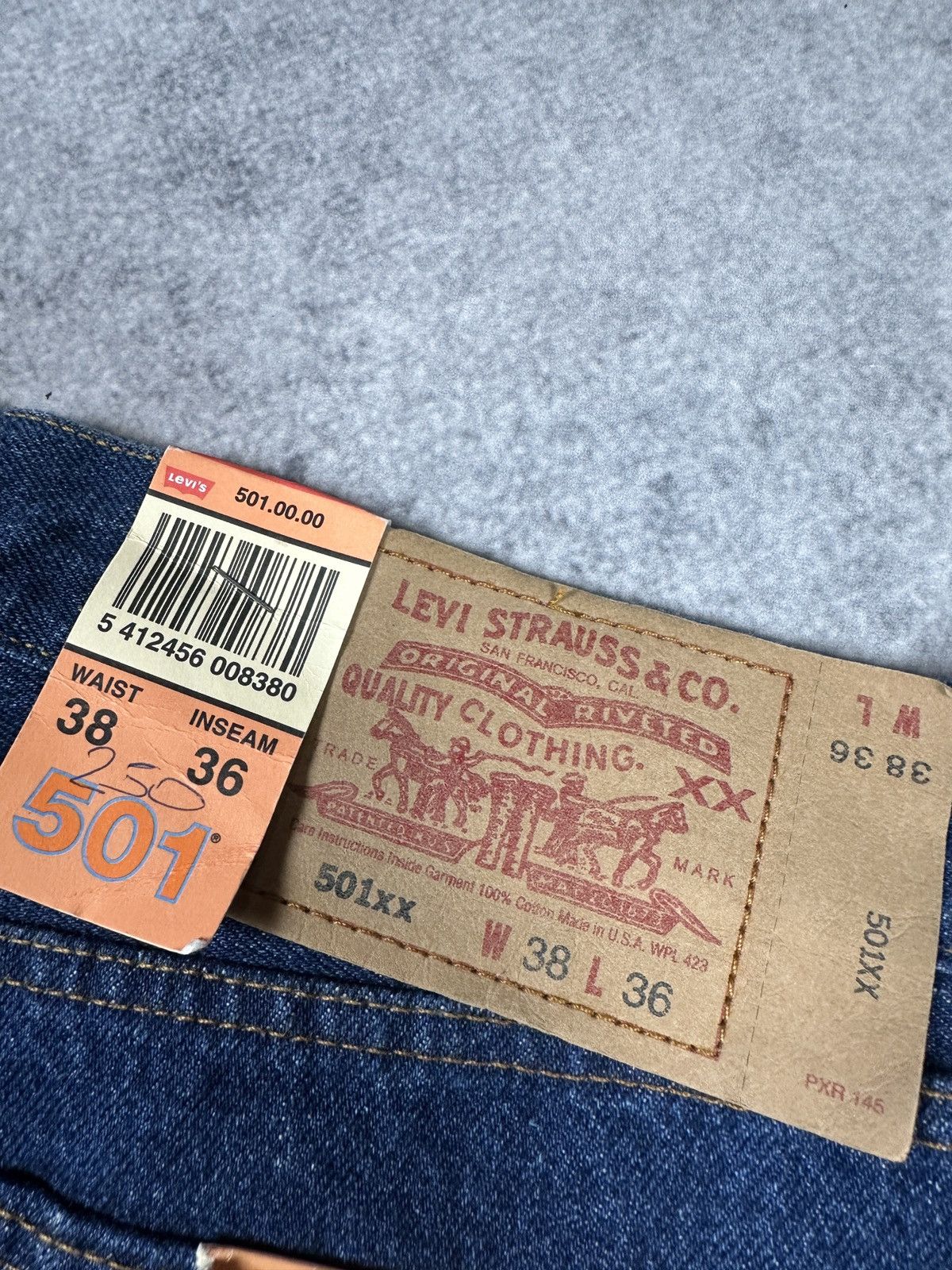 Levi's New Vintage Levi’s 501 Streetwear Very Rare Style USA 38 Size US 37 - 5 Thumbnail