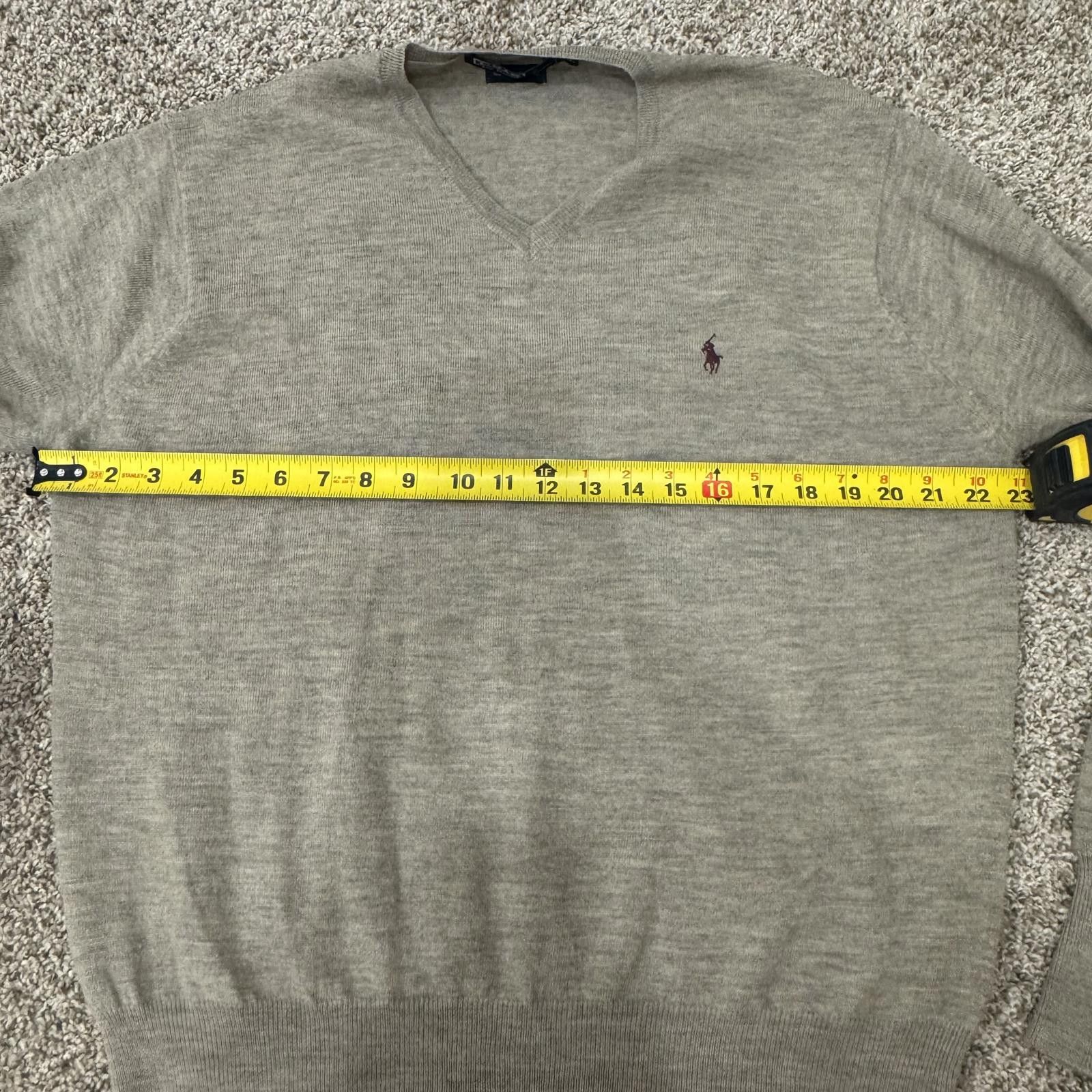 Other Polo by Ralph Lauren Large 100% Lambs Wool Men's V-Neck Size US L / EU 52-54 / 3 - 4 Thumbnail