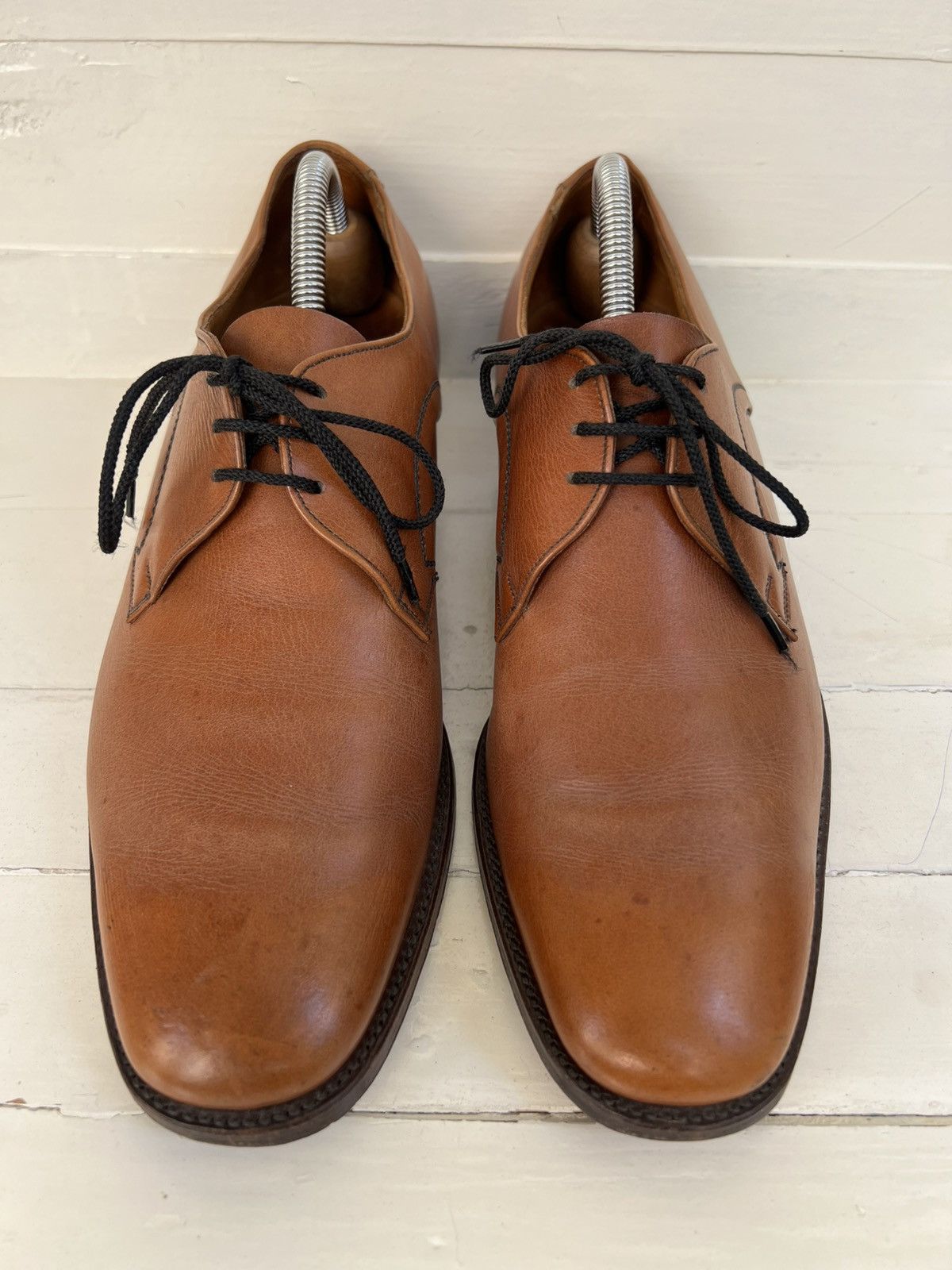 Crockett & Jones VTG Crockett & Jones Brown Leather Derby Dress Shoes Size US 9 / EU 42 - 2 Thumbnail