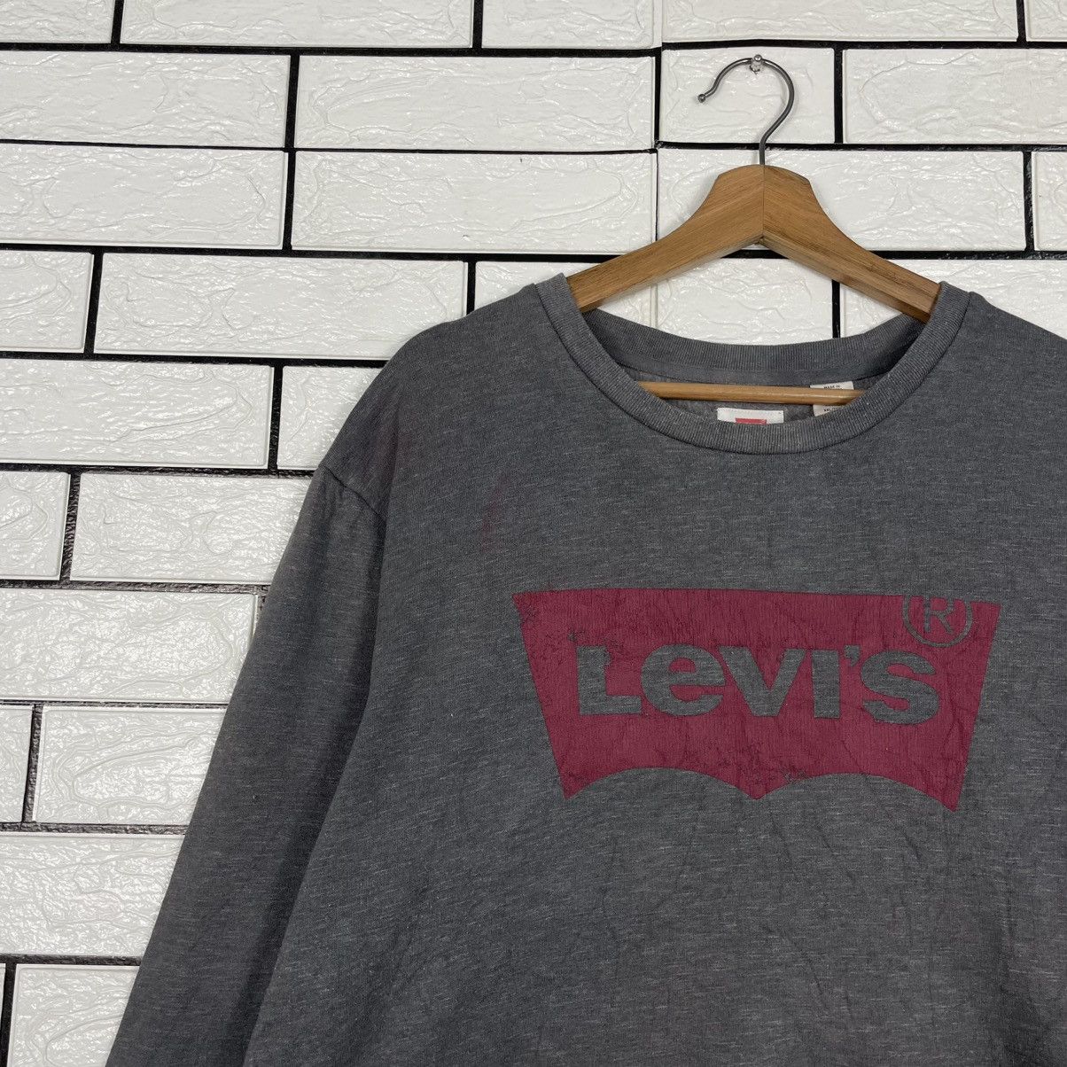 Levi's Levis Big Logo Crewneck Sweatshirt Size US XL / EU 56 / 4 - 6 Thumbnail