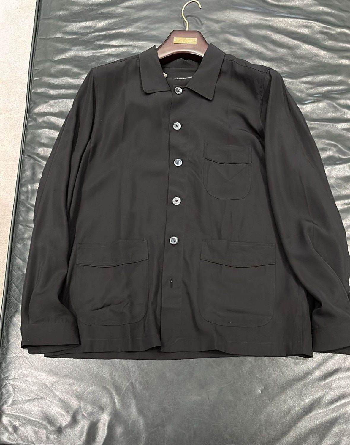 Tom Ford o1loc1c1124 HXH002 Casual Shirt in Black Size US M / EU 48-50 / 2 - 2 Thumbnail
