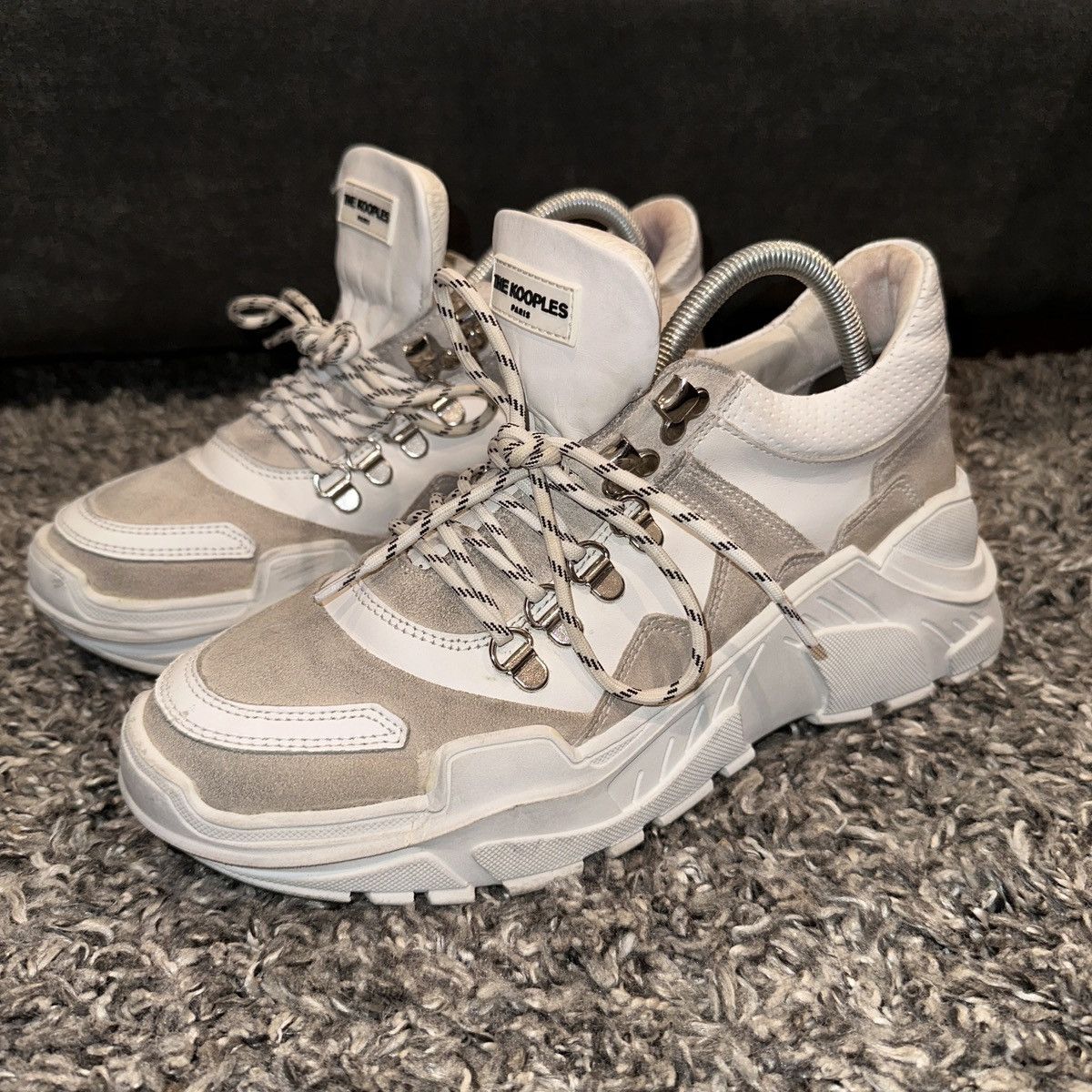 The Kooples The Kooples White Leather Chunky Sole Sneakers size 40 EU Size US 9 / IT 39 - 4 Thumbnail