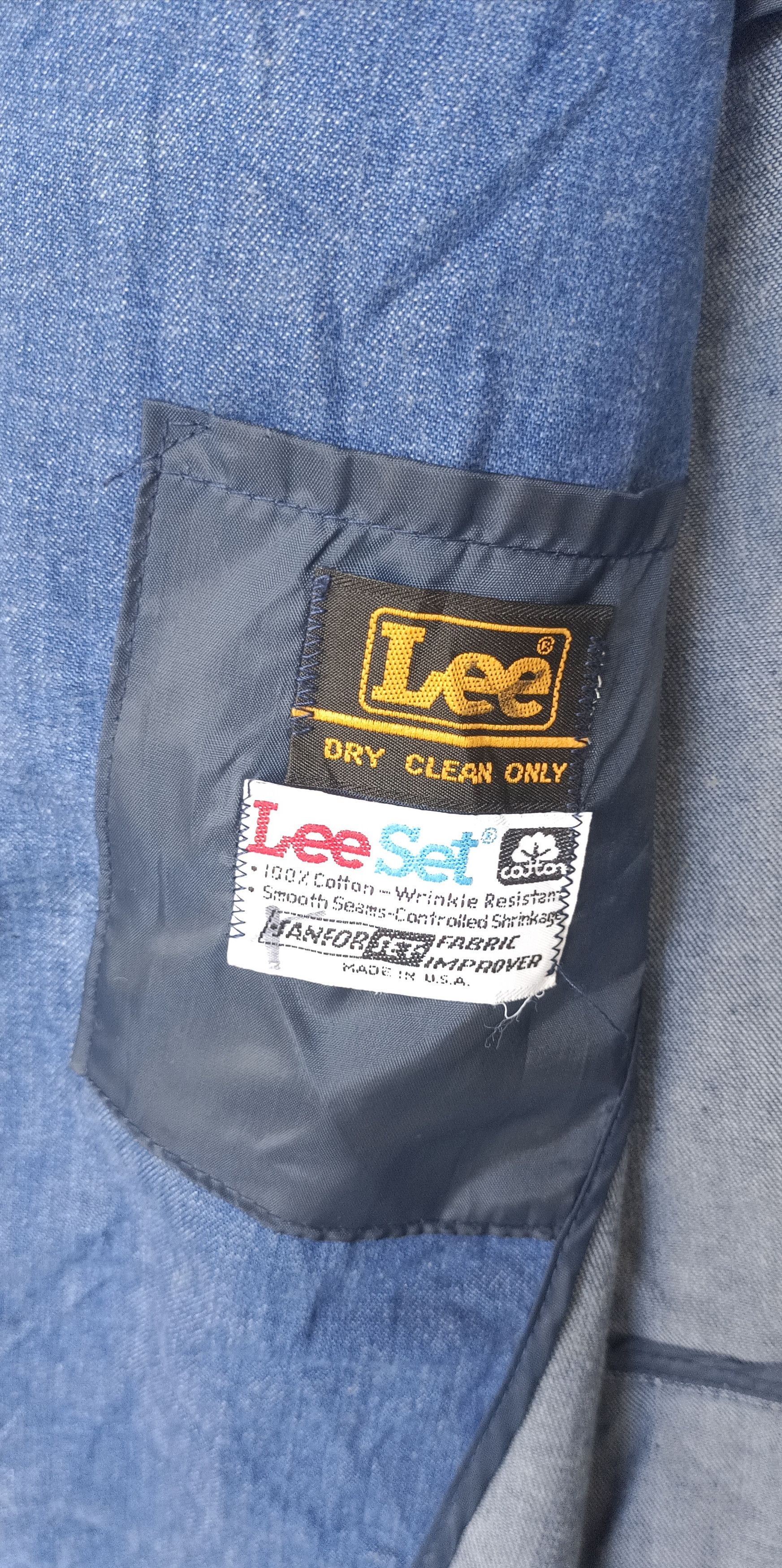 Lee Rare🔥🔥 70s Lee Denim Men Blazer Size US M / EU 48-50 / 2 - 6 Thumbnail