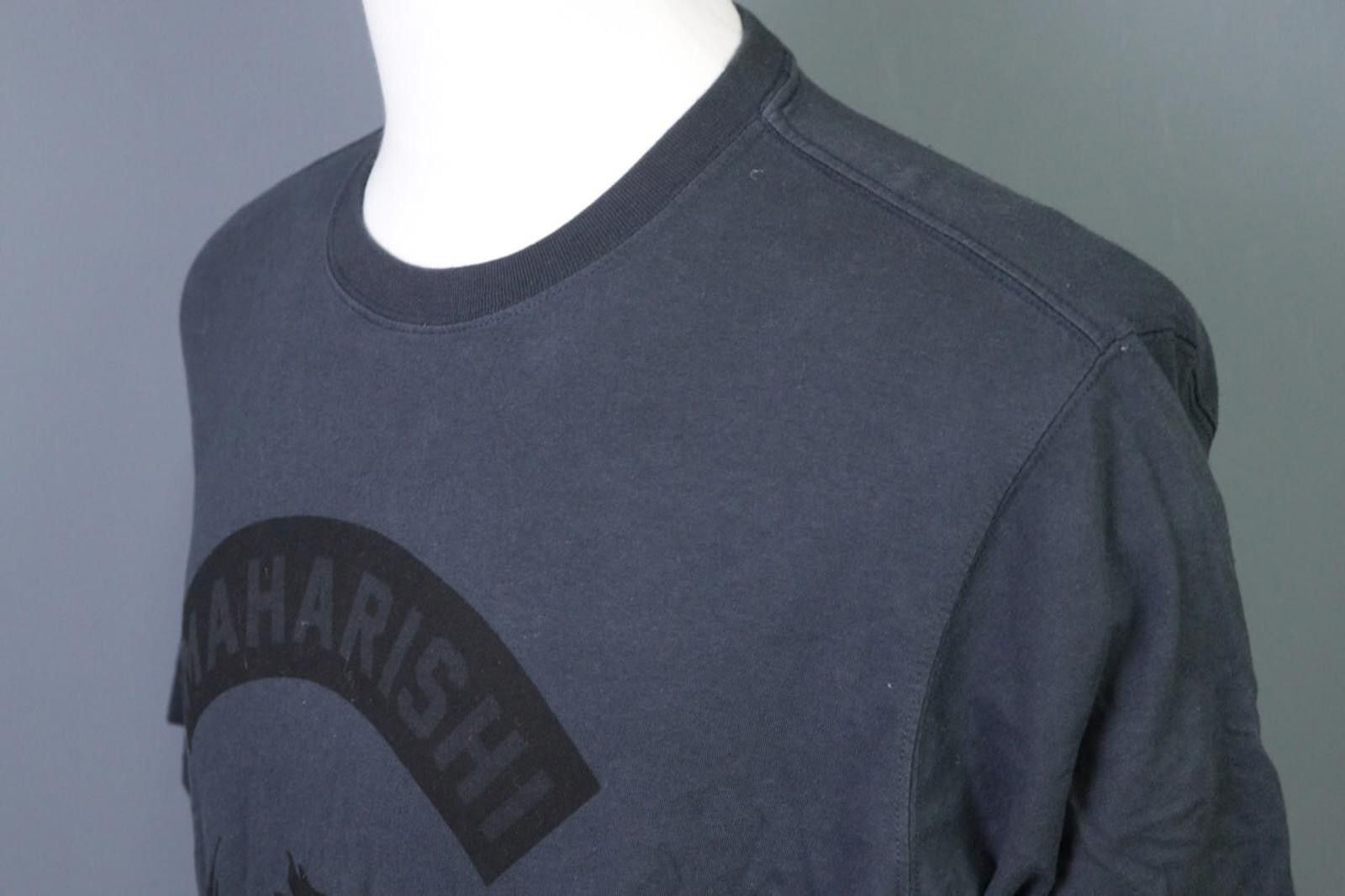 Maharishi Maharishi Blue Graphic Print 100% Cotton Shirt Top Size L Size L / US 10 / IT 46 - 7 Thumbnail