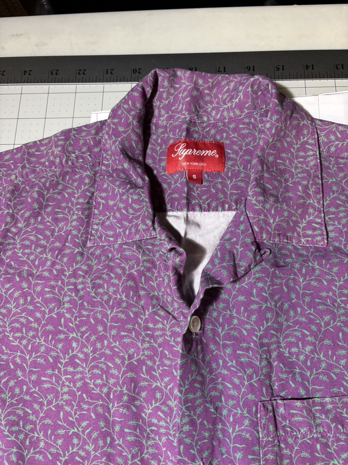 Supreme Supreme vines rayon purple Size US S / EU 44-46 / 1 - 2 Thumbnail