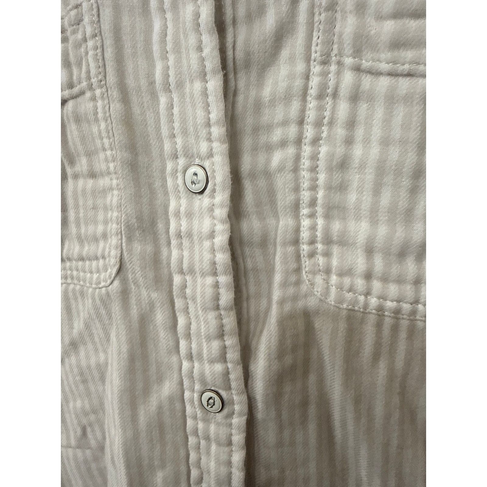 Faherty Faherty Striped Cotton Double-Pocket Gauze Button Down, S Size S / US 4 / IT 40 - 4 Thumbnail