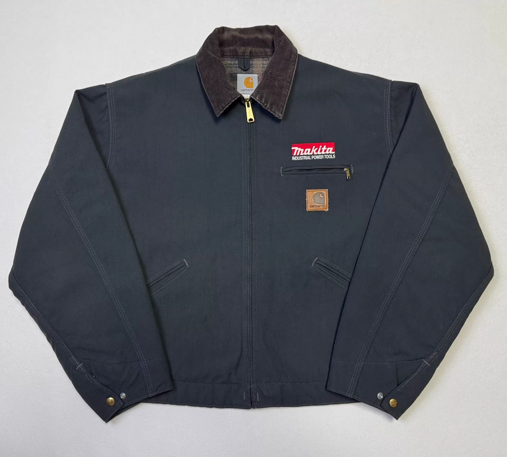 Carhartt Carhartt Detroit Jacket J128 Charcoal XL Vintage Size US XL / EU 56 / 4 - 2 Thumbnail